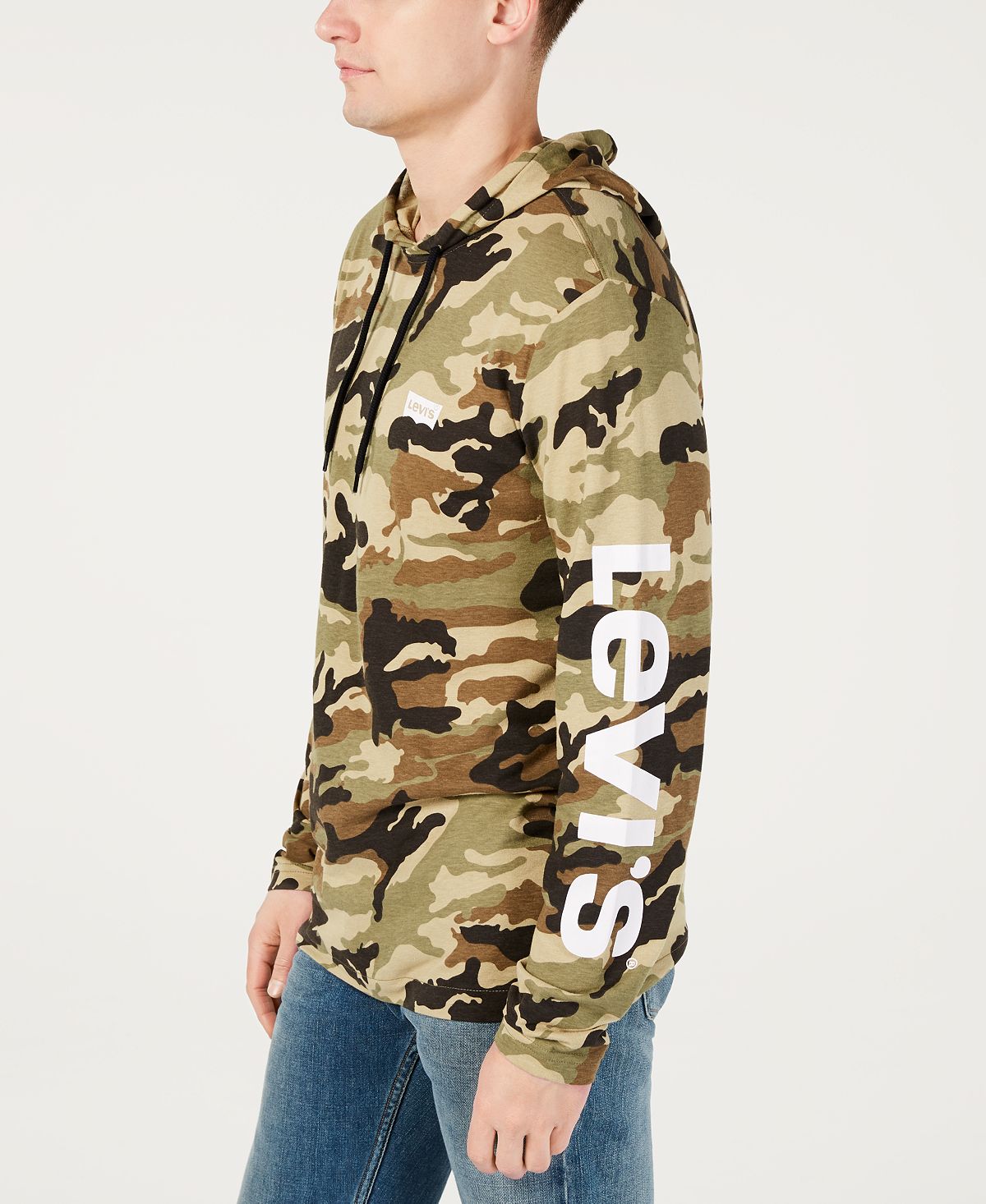 Levi's Camo Hoodie Camo Green