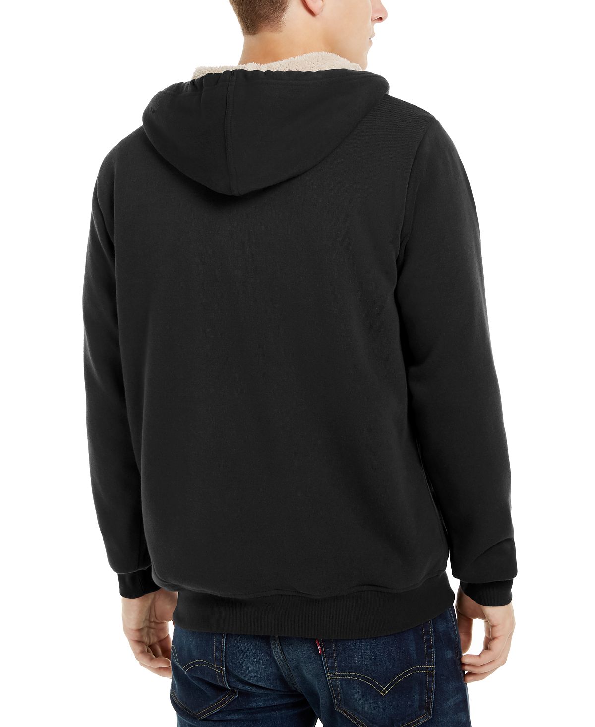 Levi's Fleece-lined Zip-front Hoodie Caviar