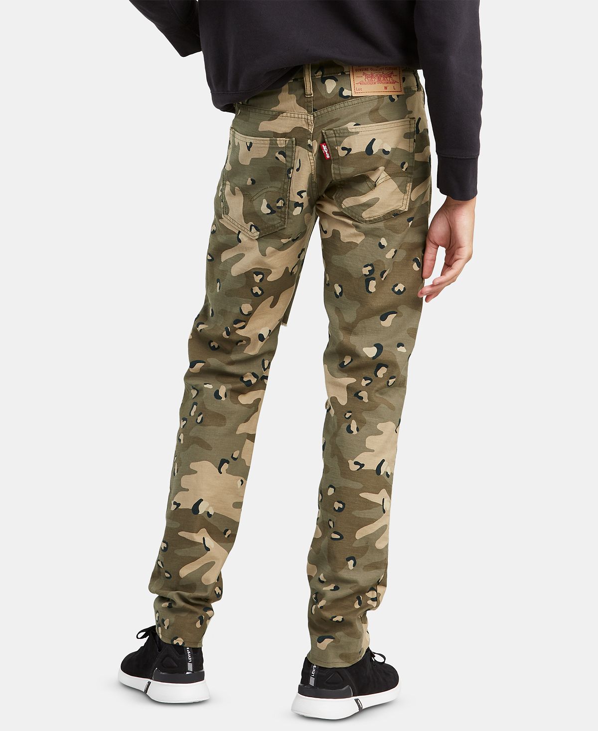 Levi's Leopard Camo Tapered Fit Lo Ball Stacked Jeans Leopard Camo
