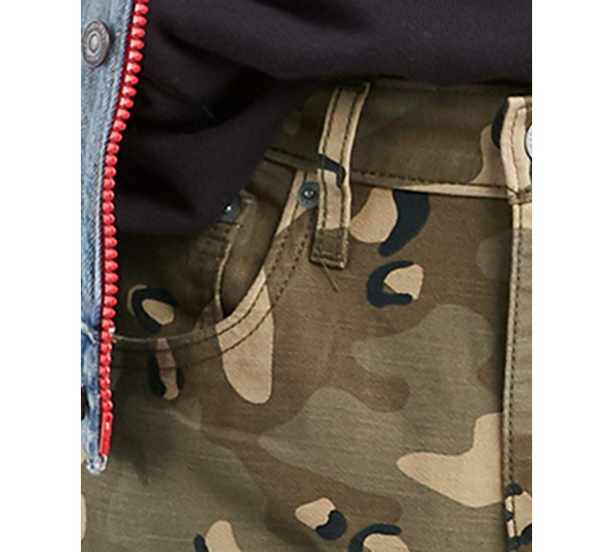 Levi's Leopard Camo Tapered Fit Lo Ball Stacked Jeans Leopard Camo