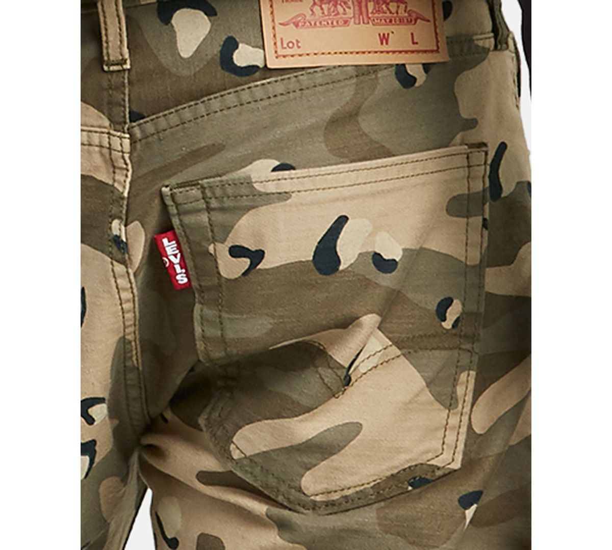 Levi's Leopard Camo Tapered Fit Lo Ball Stacked Jeans Leopard Camo