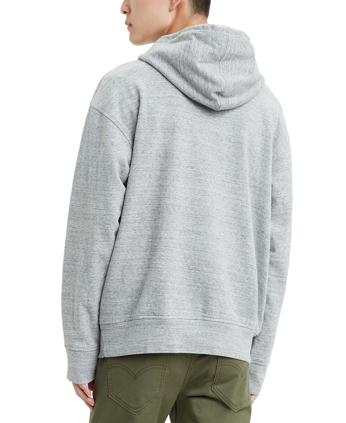 Levi's Limited Collection Pieced Logo Hoodie Sweatshirt Charcoal White Black Boxtab