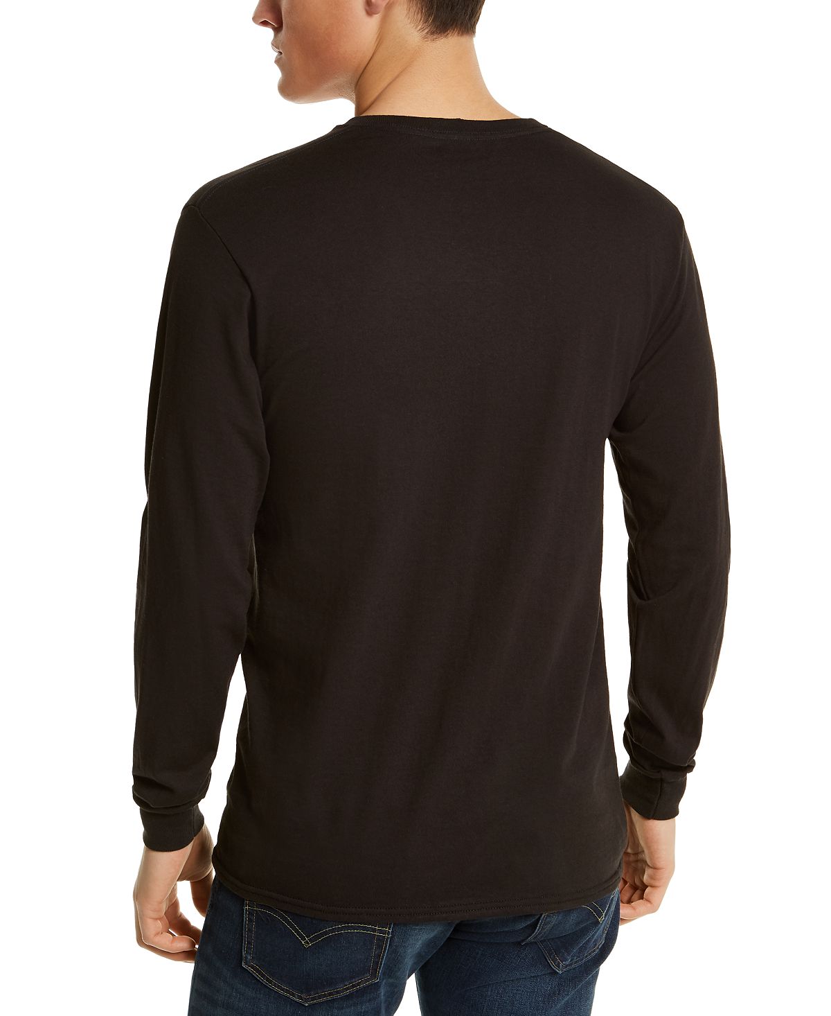 Levi's Long-sleeve Camo Logo T-shirt Caviar Reactive Wash
