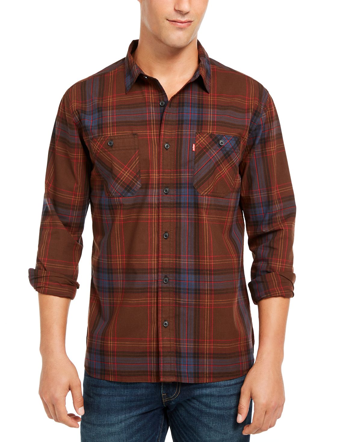 Levi's Malden Plaid Shirt Chicory Coffee