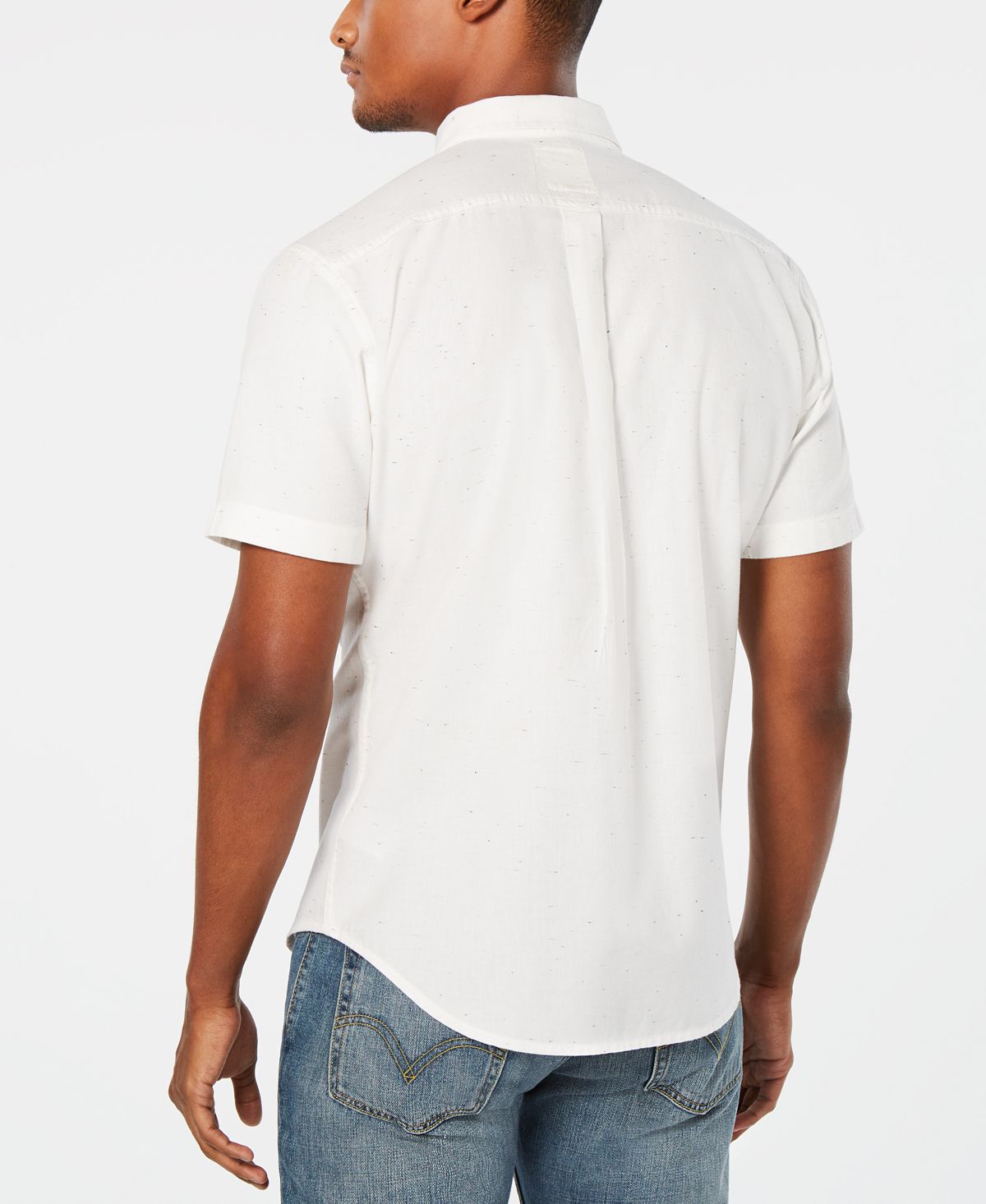 Levi's Short-sleeve Pocket Oxford Shirt Marshmallow