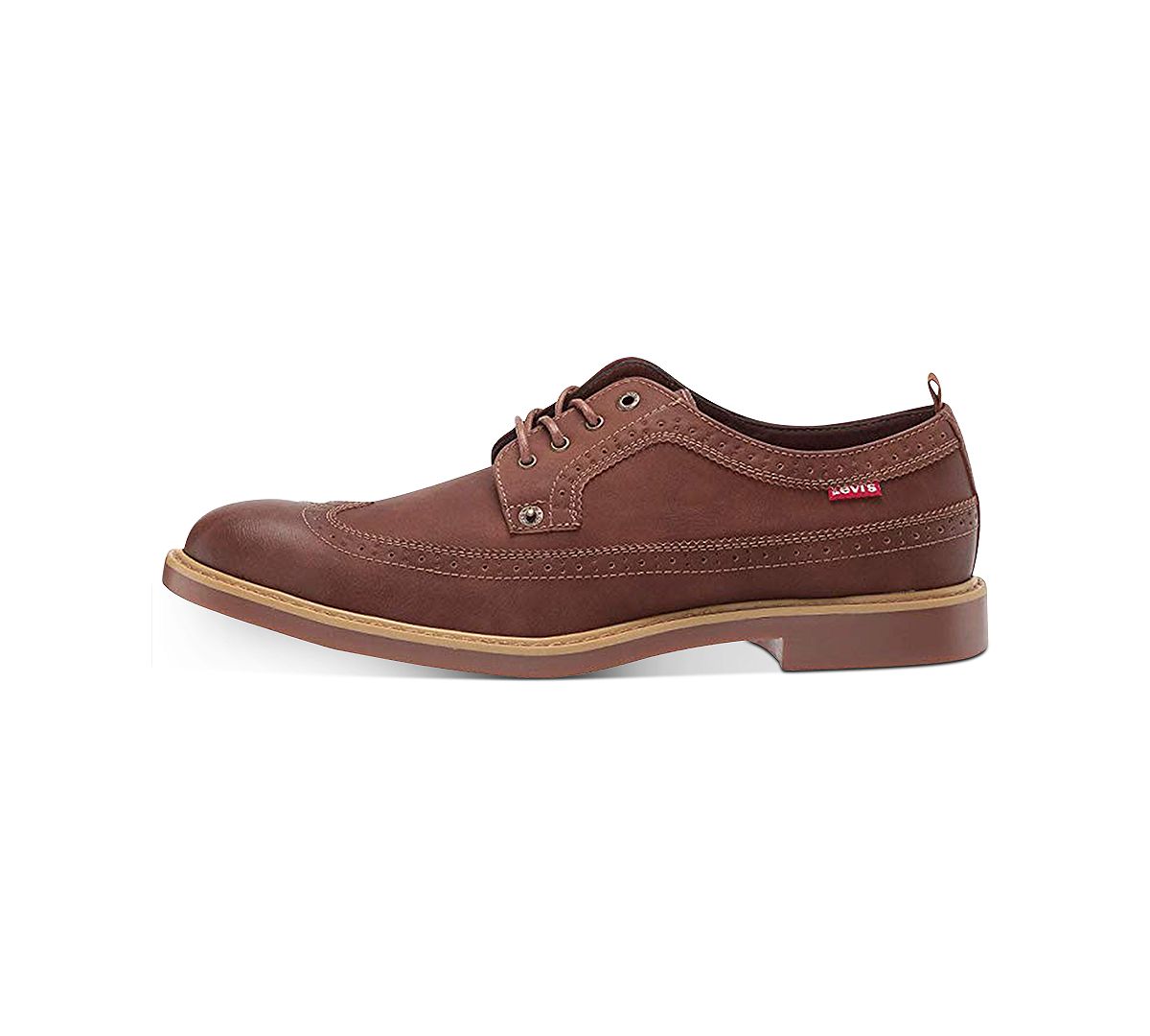 Levi's Tindal Ul Wingtip Oxfords Dark Tan