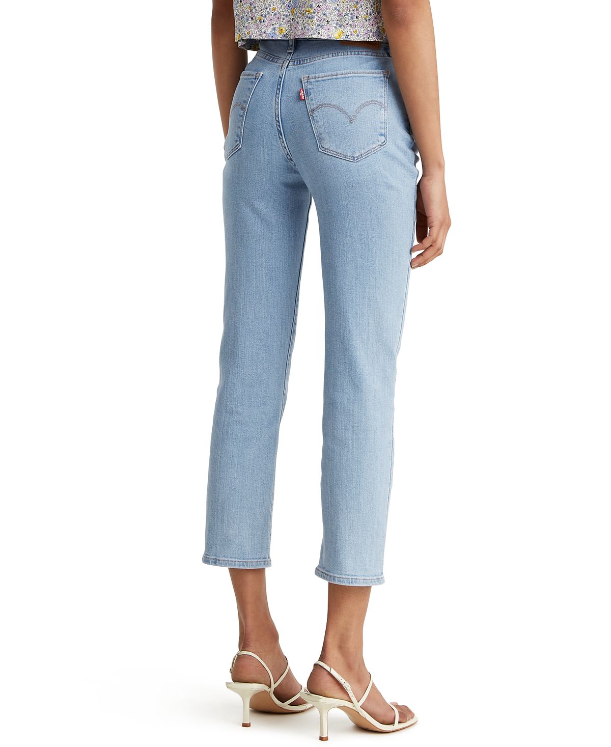 Levi's wo 724 Straight-leg Cropped Jeans Azure Fain