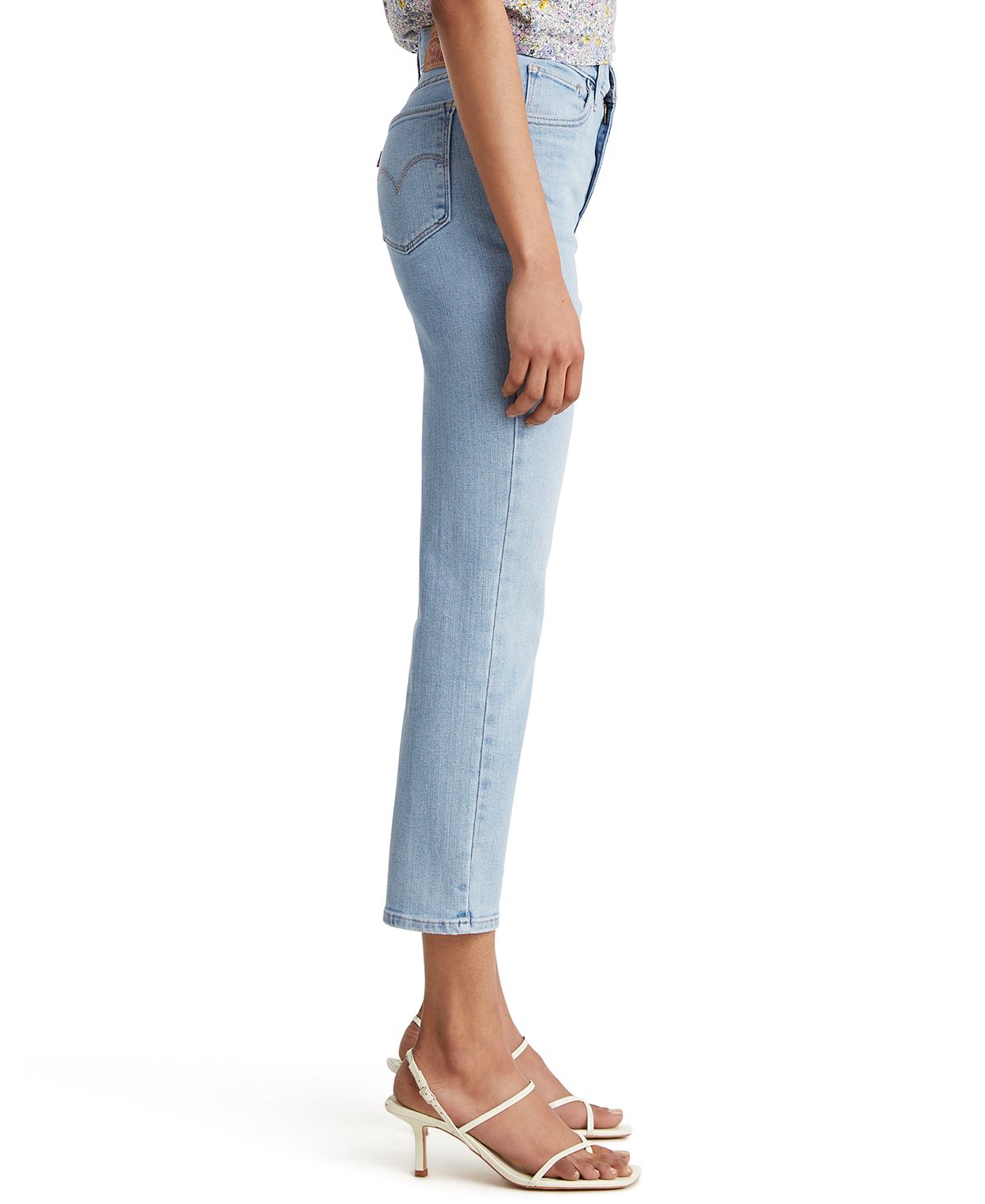 Levi's wo 724 Straight-leg Cropped Jeans Azure Fain