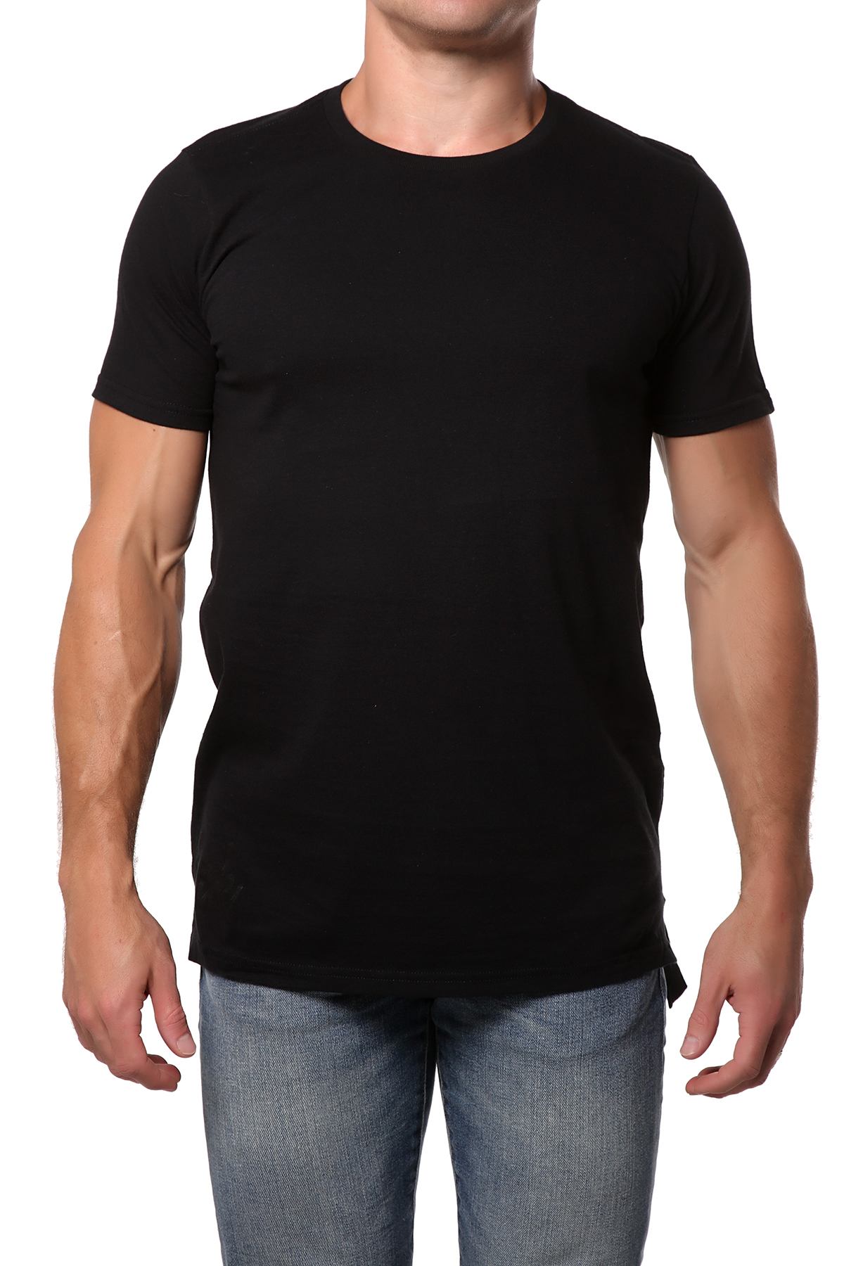 Lick Black Long Cotton Graphic Tee