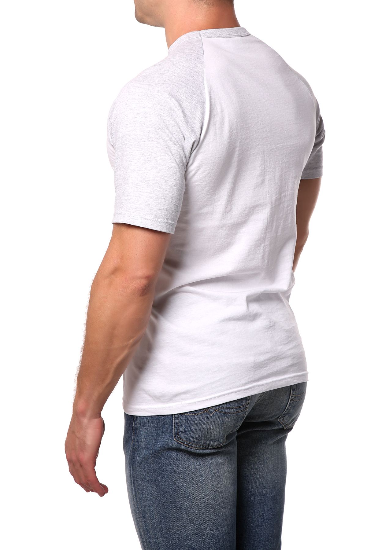Lick Light Heather-Grey Cotton Contrast Tee