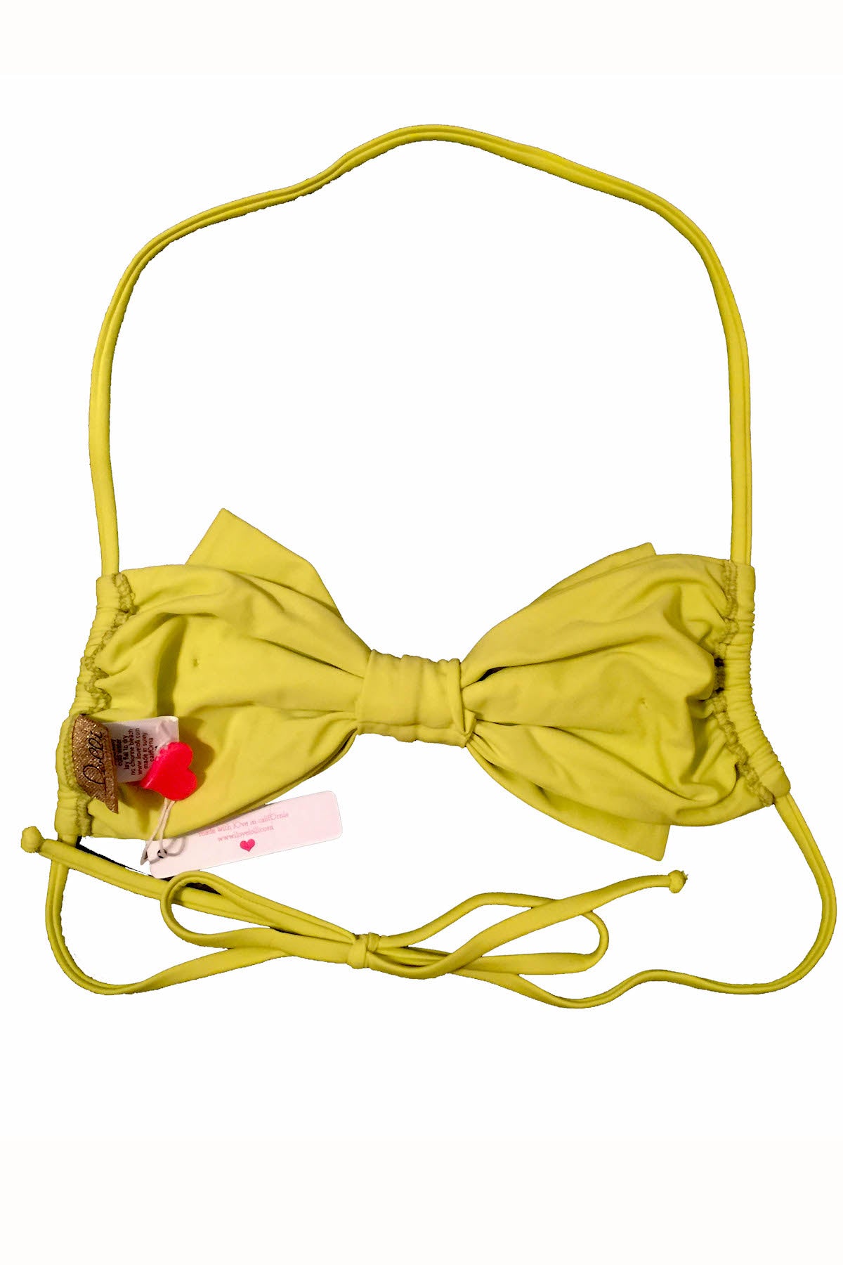 Lolli Citron Big Bow Bandeau Top