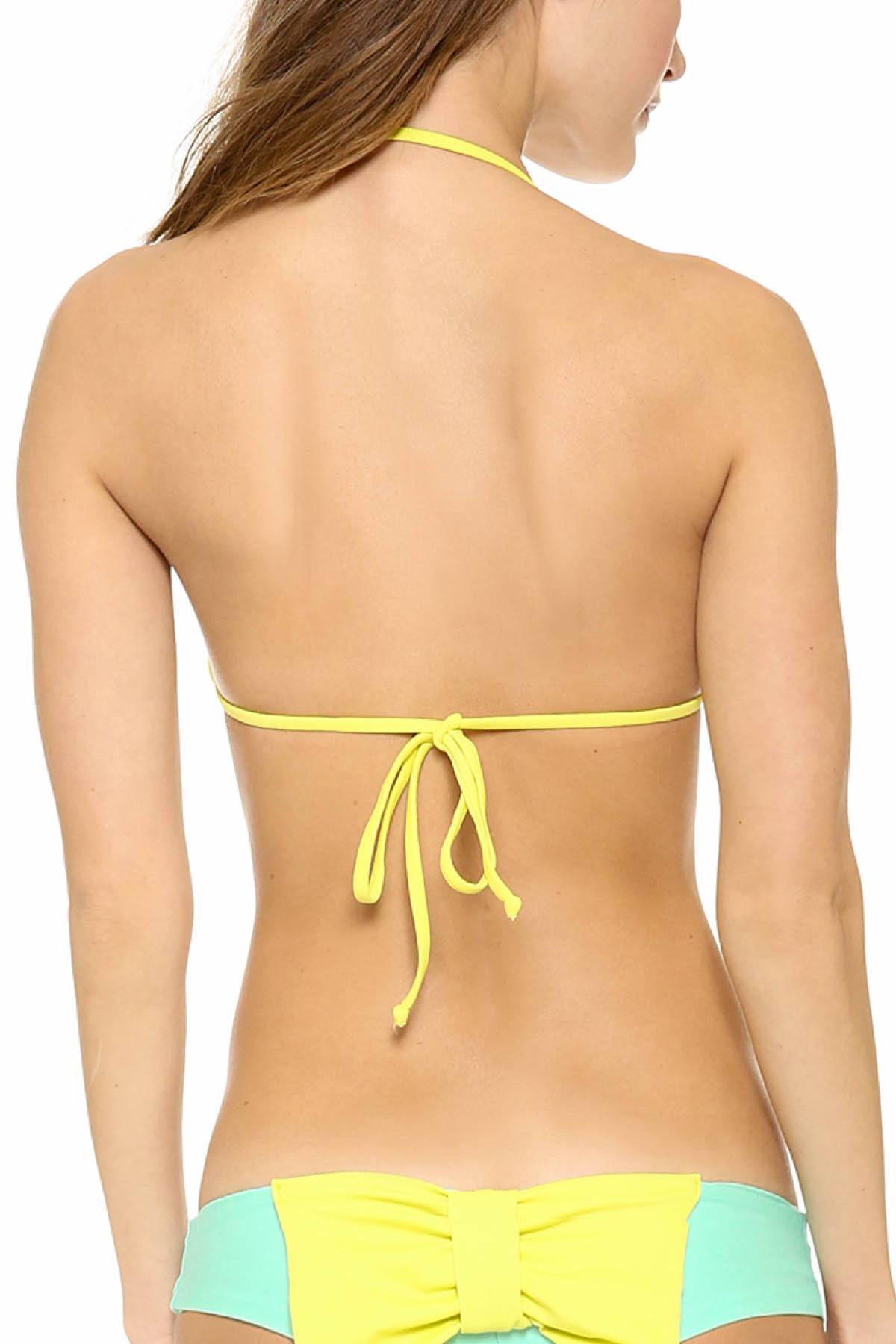Lolli Citron Big Bow Bandeau Top