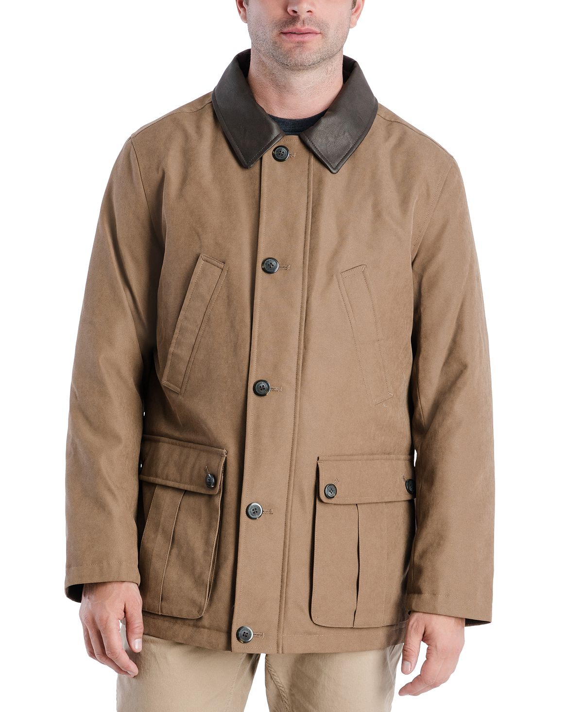 London Fog Barn Peacoat Khaki