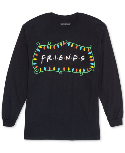 Love Tribe Trendy Plus Friends Christmas Top Black
