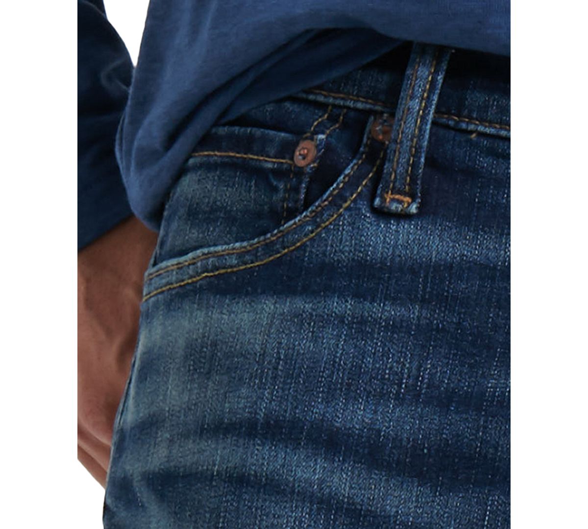 Lucky Brand 410 Athletic Fit Slim Leg Coolmaxtemperature-regulating Jeans Cottontail
