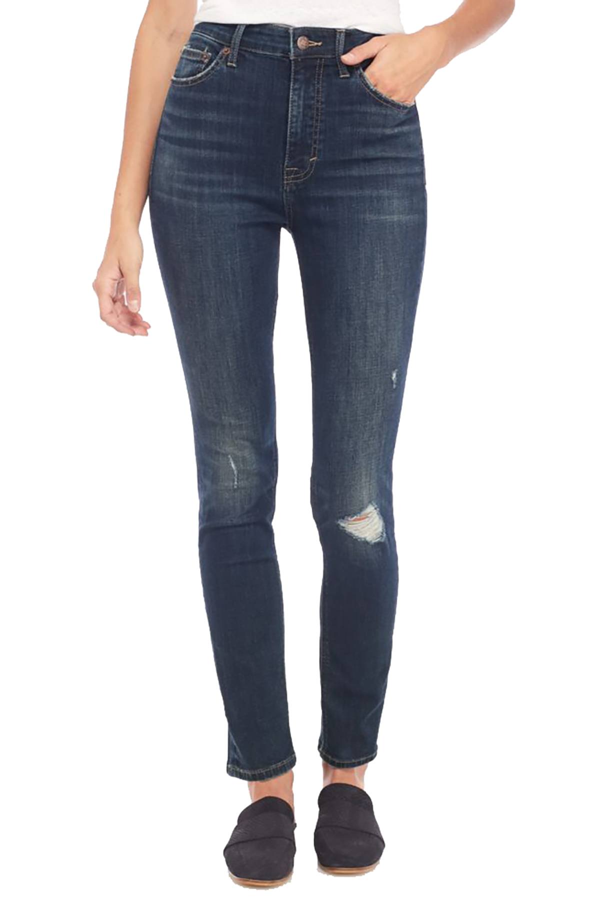 Lucky Brand Lonestard-Blue Bridgette High-Rise Destruction Jean