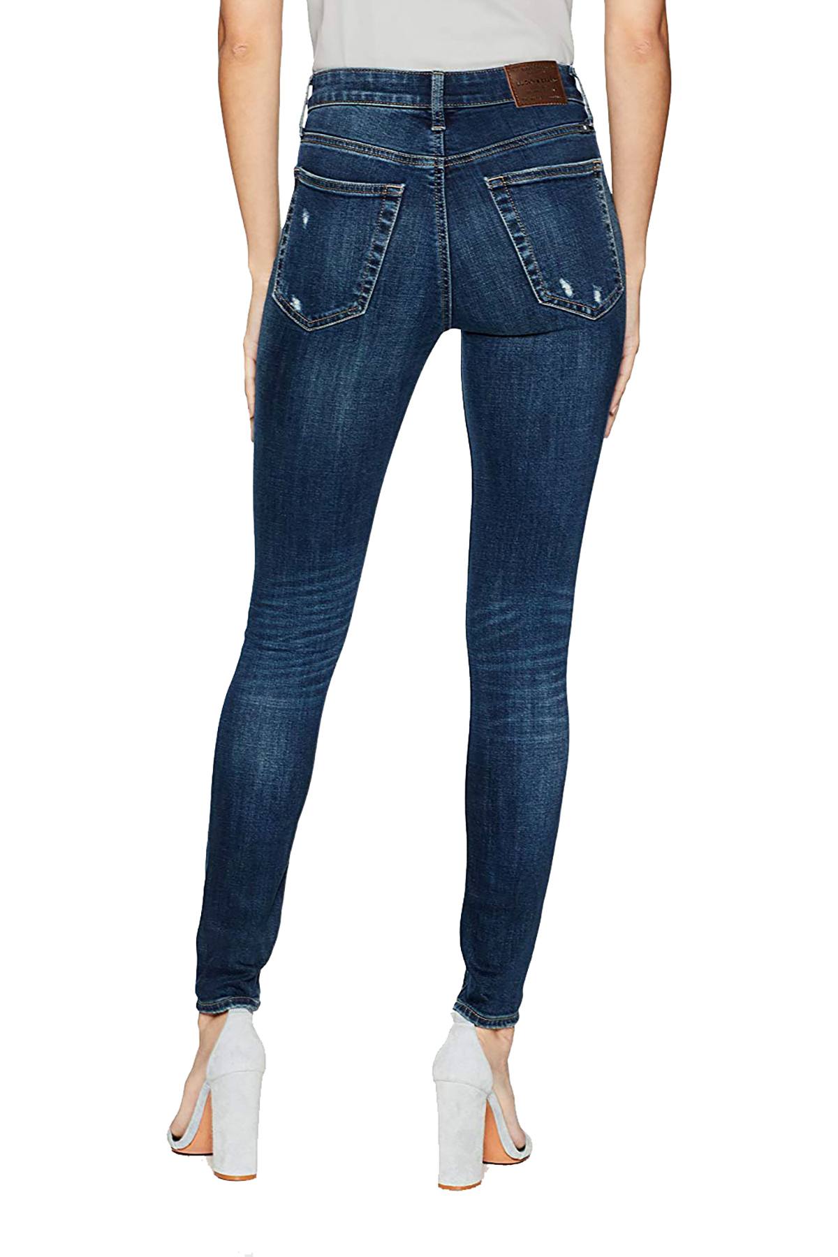 Lucky Brand Lonestard-Blue Bridgette High-Rise Destruction Jean