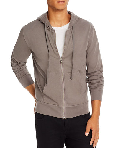 M Singer Cotton Zip Hoodie Dovetail