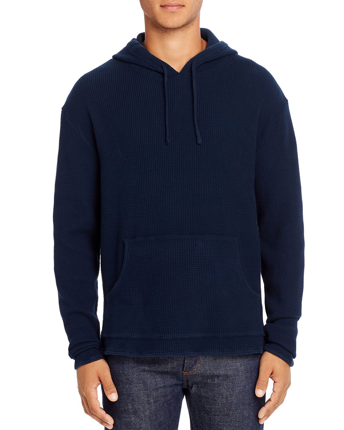 M Singer Thermal Hooded Sweatshirt Navy CheapUndies