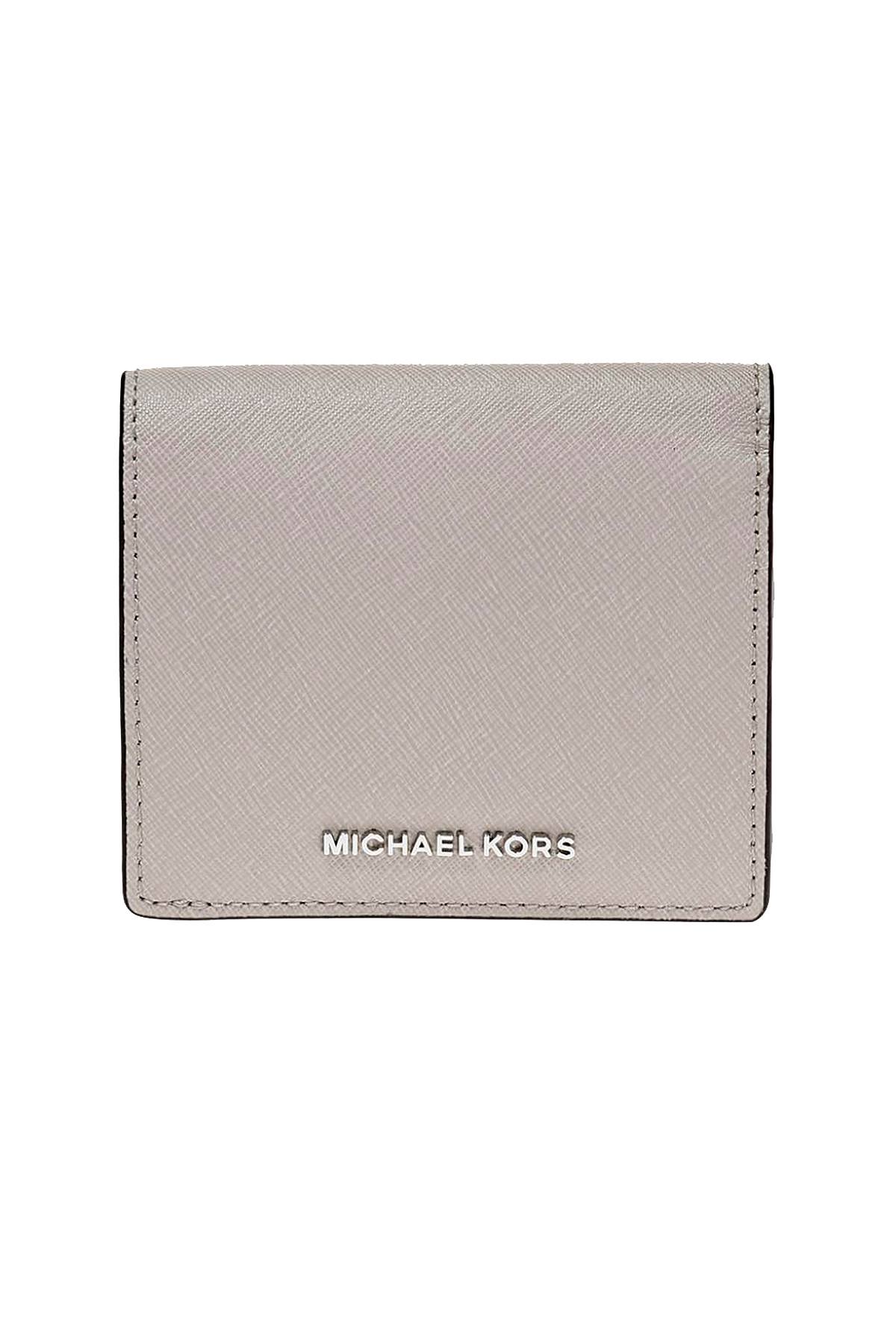 MICHAEL Michael Kors Cement Jet Set Carryall Saffiano Leather Wallet