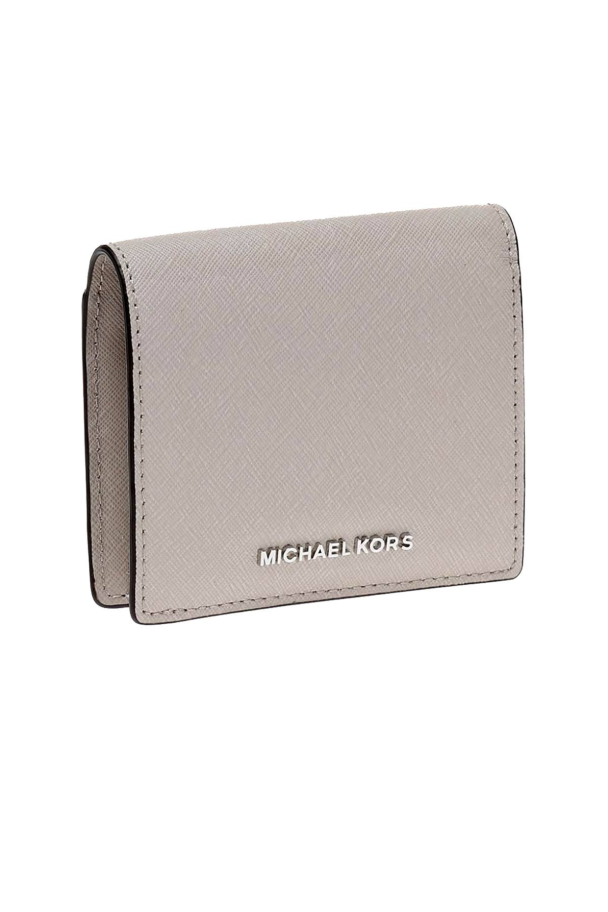 MICHAEL Michael Kors Cement Jet Set Carryall Saffiano Leather Wallet