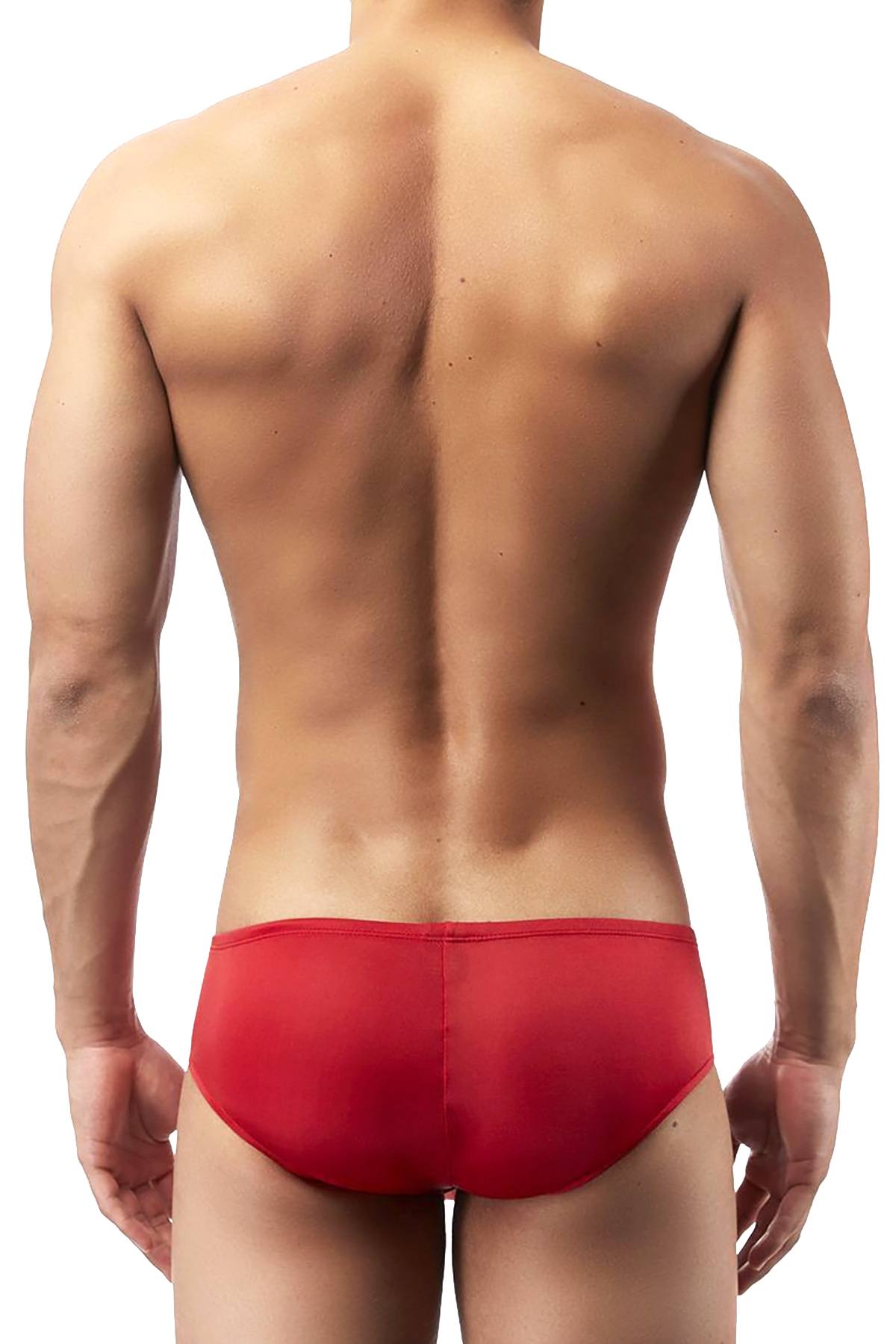 Magic Silk Red Silk-Knit Mini-Pouch Short Brief