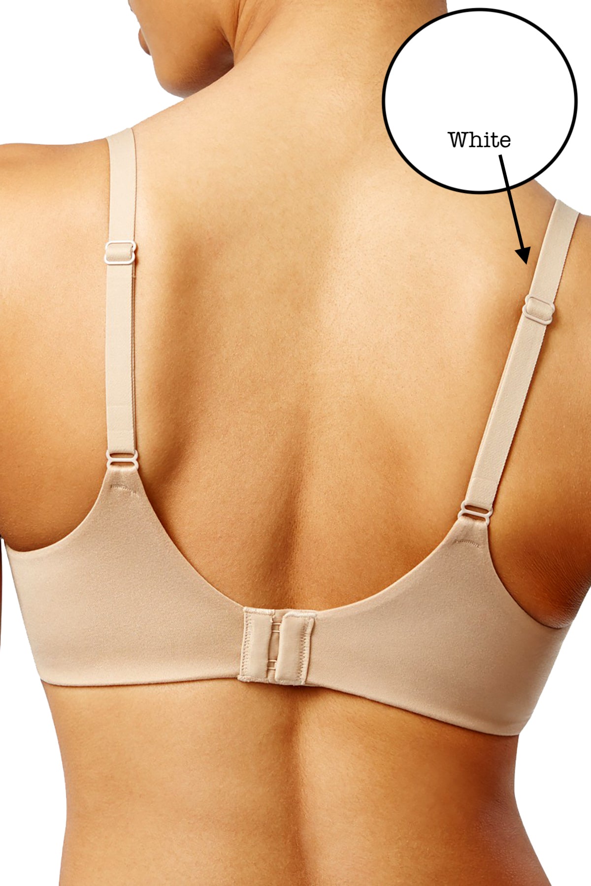 Maidenform White Comfort Devotion Extra-Coverage Convertible T-Shirt Bra