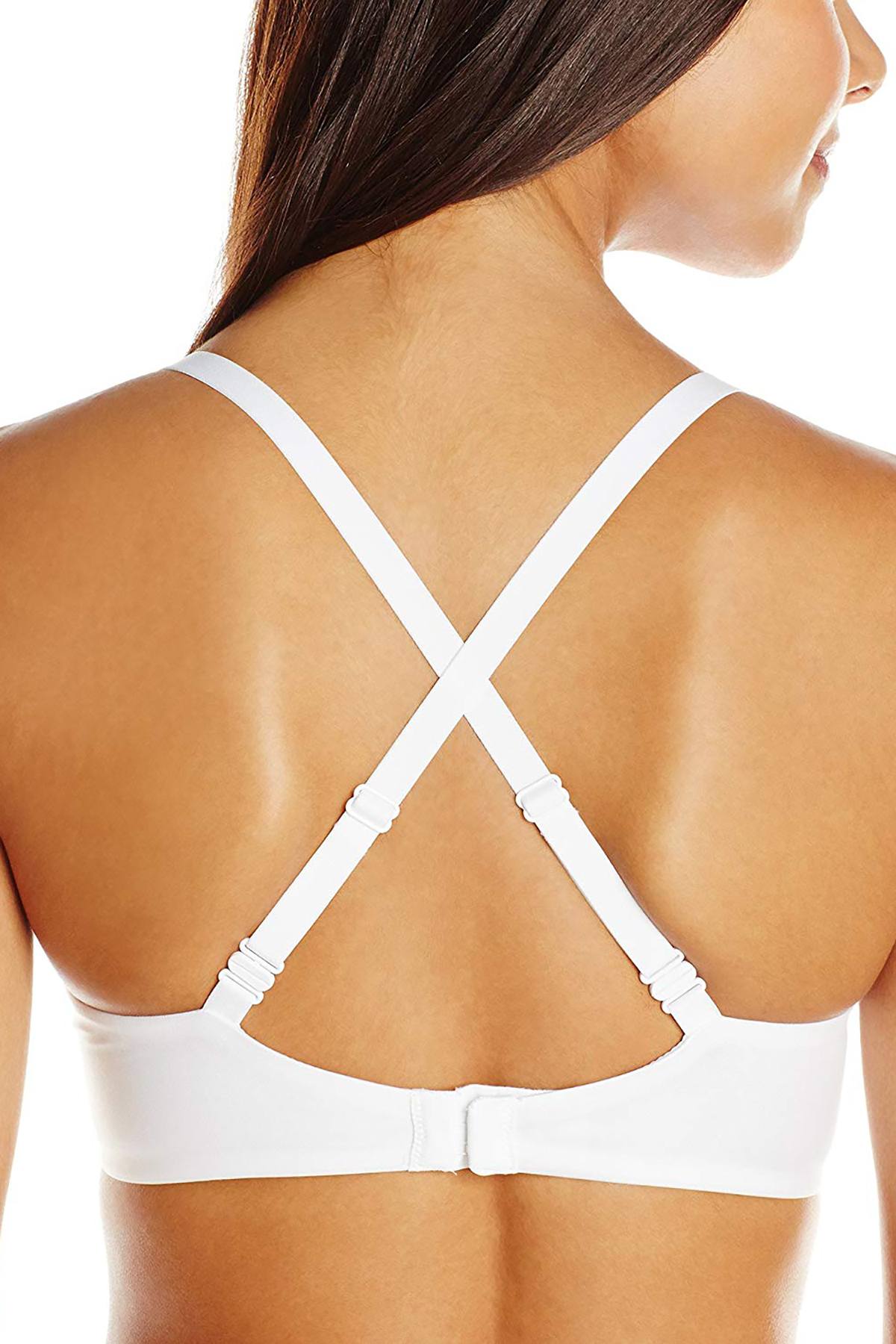 Maidenform White Custom-Lift Tailored Extra-Coverage Bra