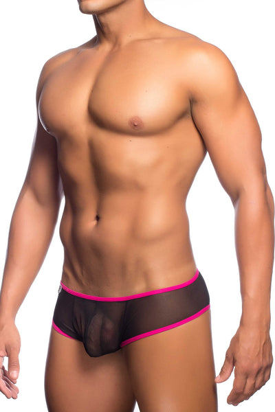 Male Basics Black Cheek Mesh Boxer