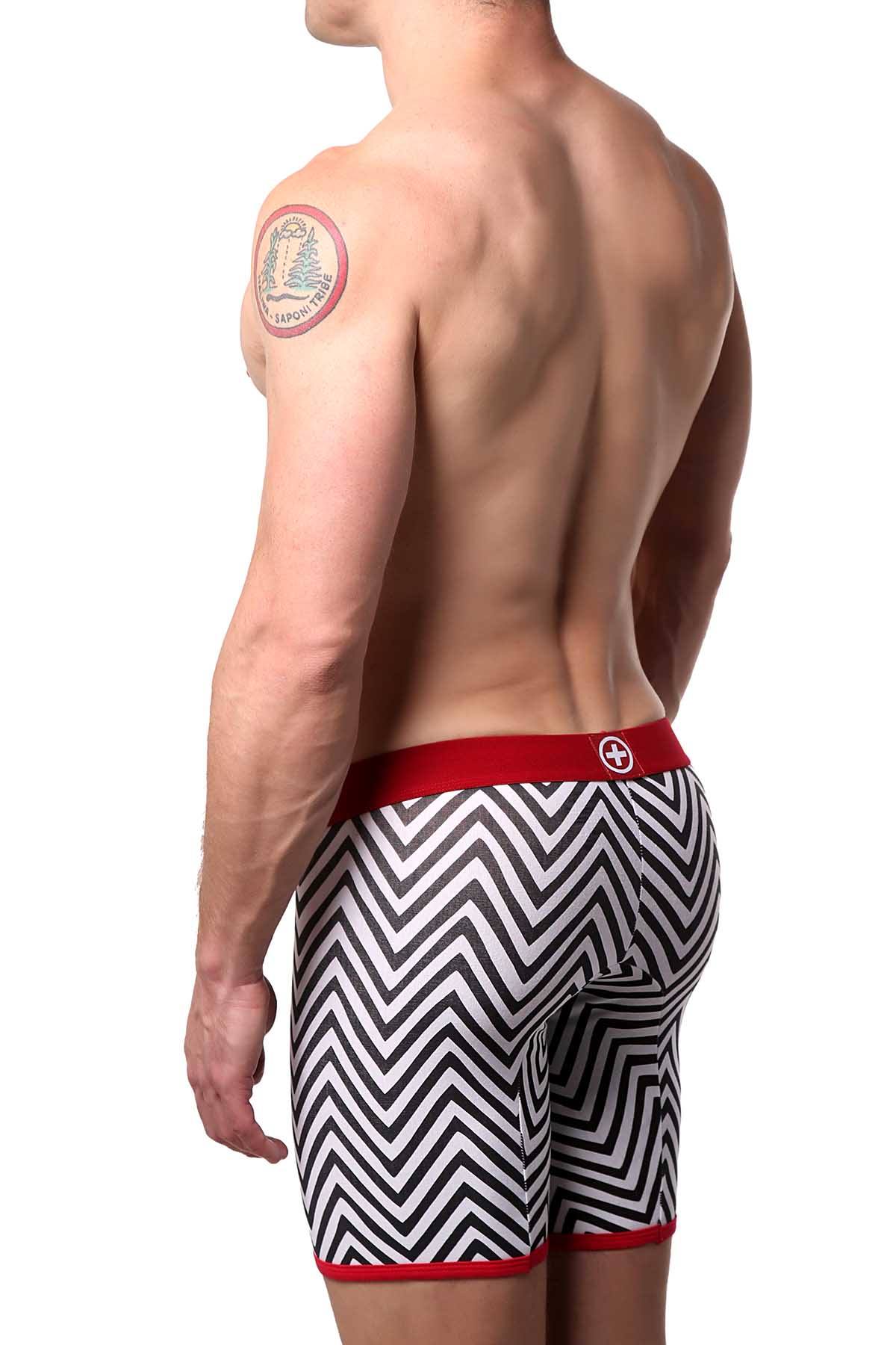 Male Basics Black Chevron Boxer