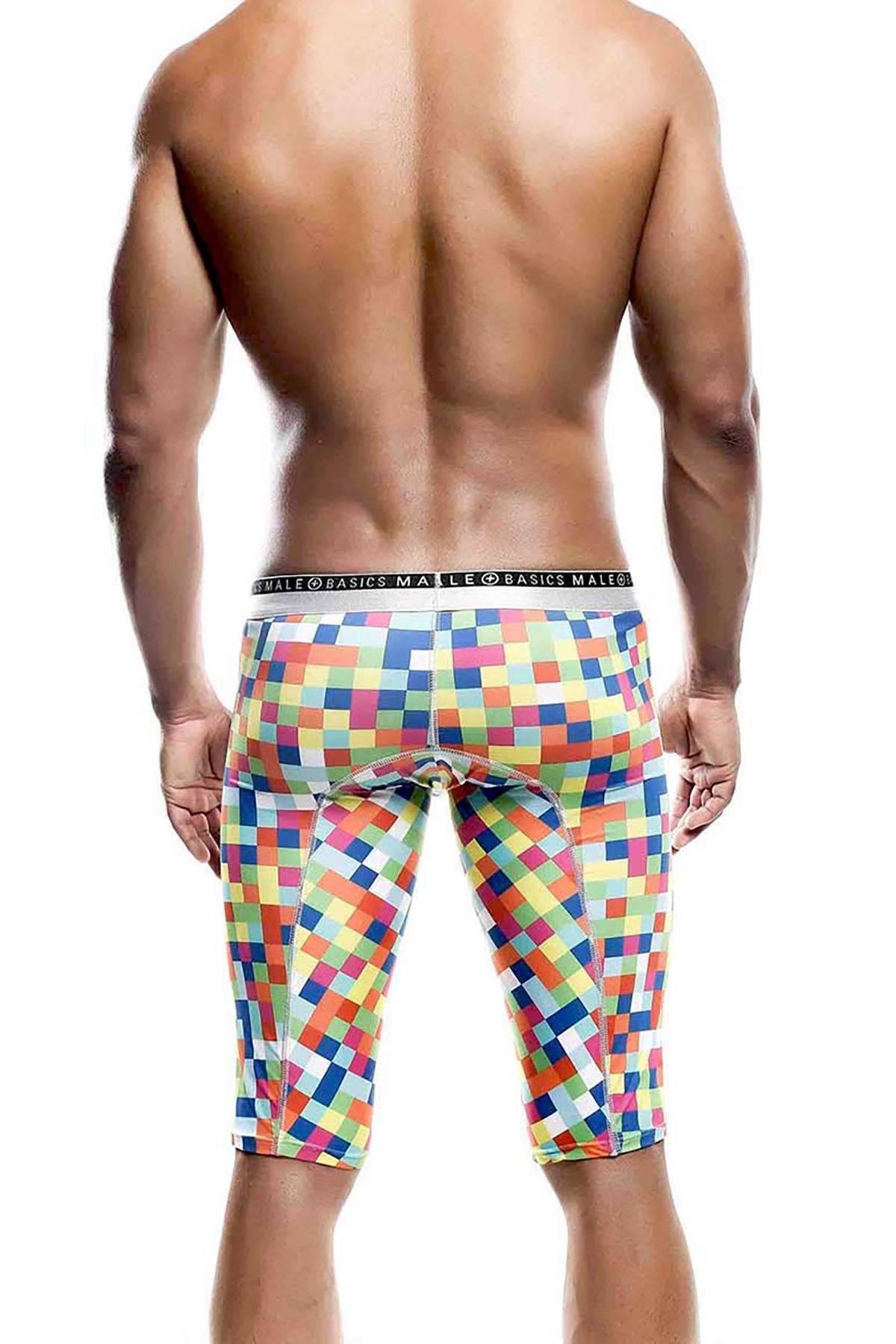 Male Basics Green Pixels Athletic Boxer Brief