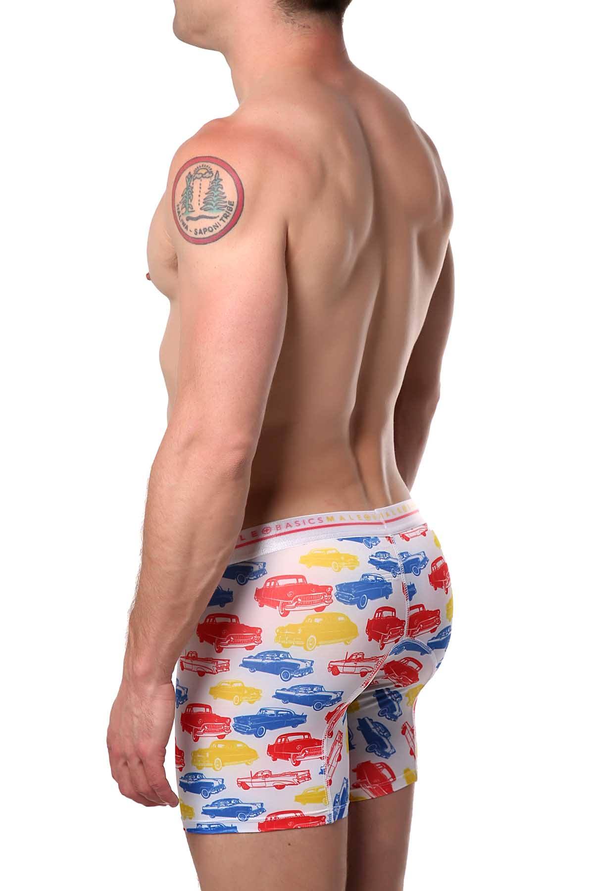 Male Basics Old Cars Printed Hipster Boxer Brief