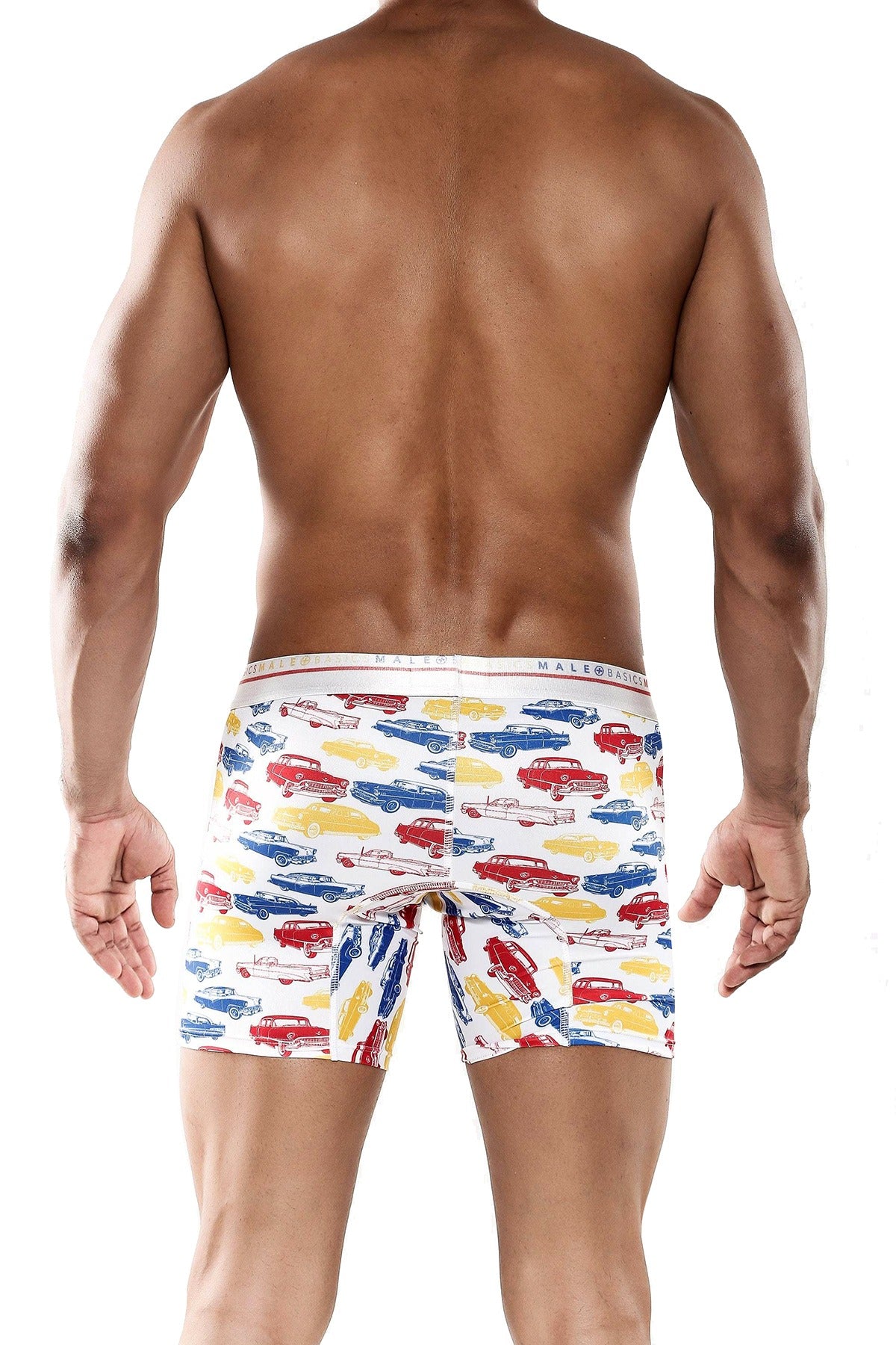 Male Basics Old Cars Printed Hipster Boxer Brief