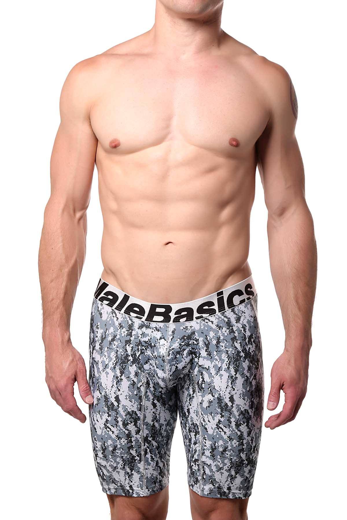 Male Basics Snow Microfiber Long Boxer Brief