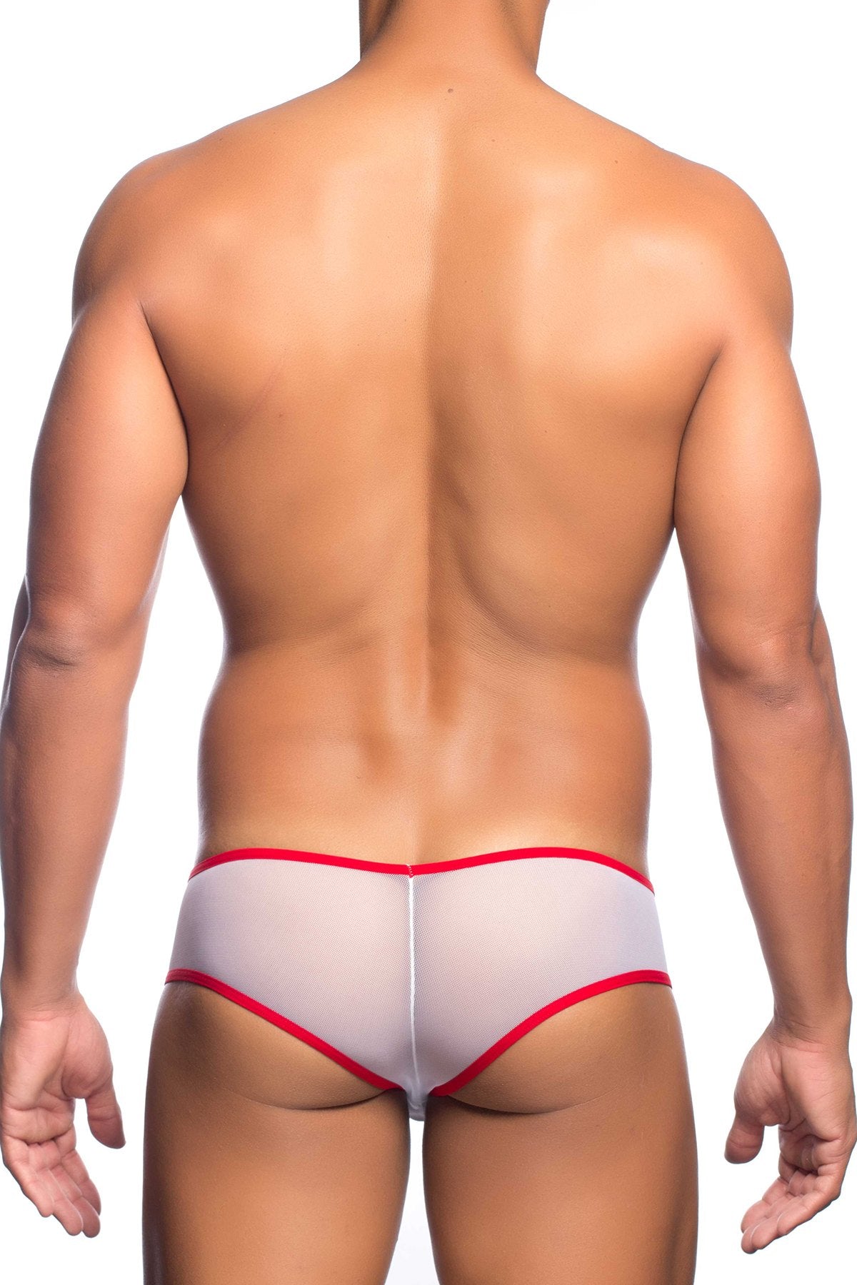 Male Basics White Cheek Mesh Boxer