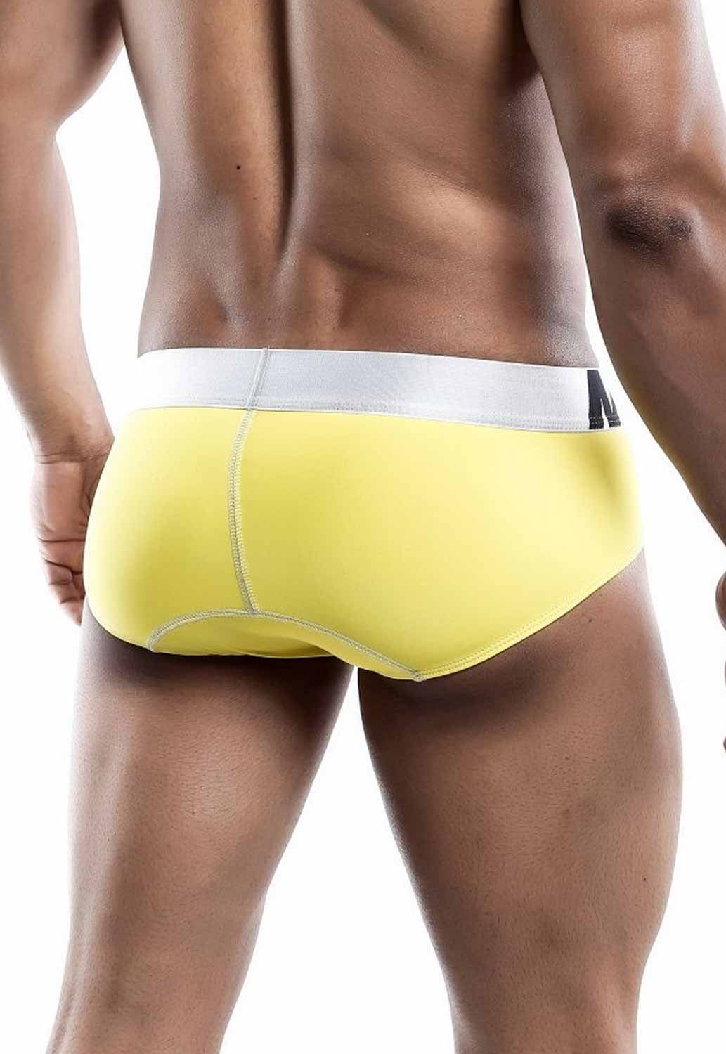 Male Basics Yellow Microfiber Brief