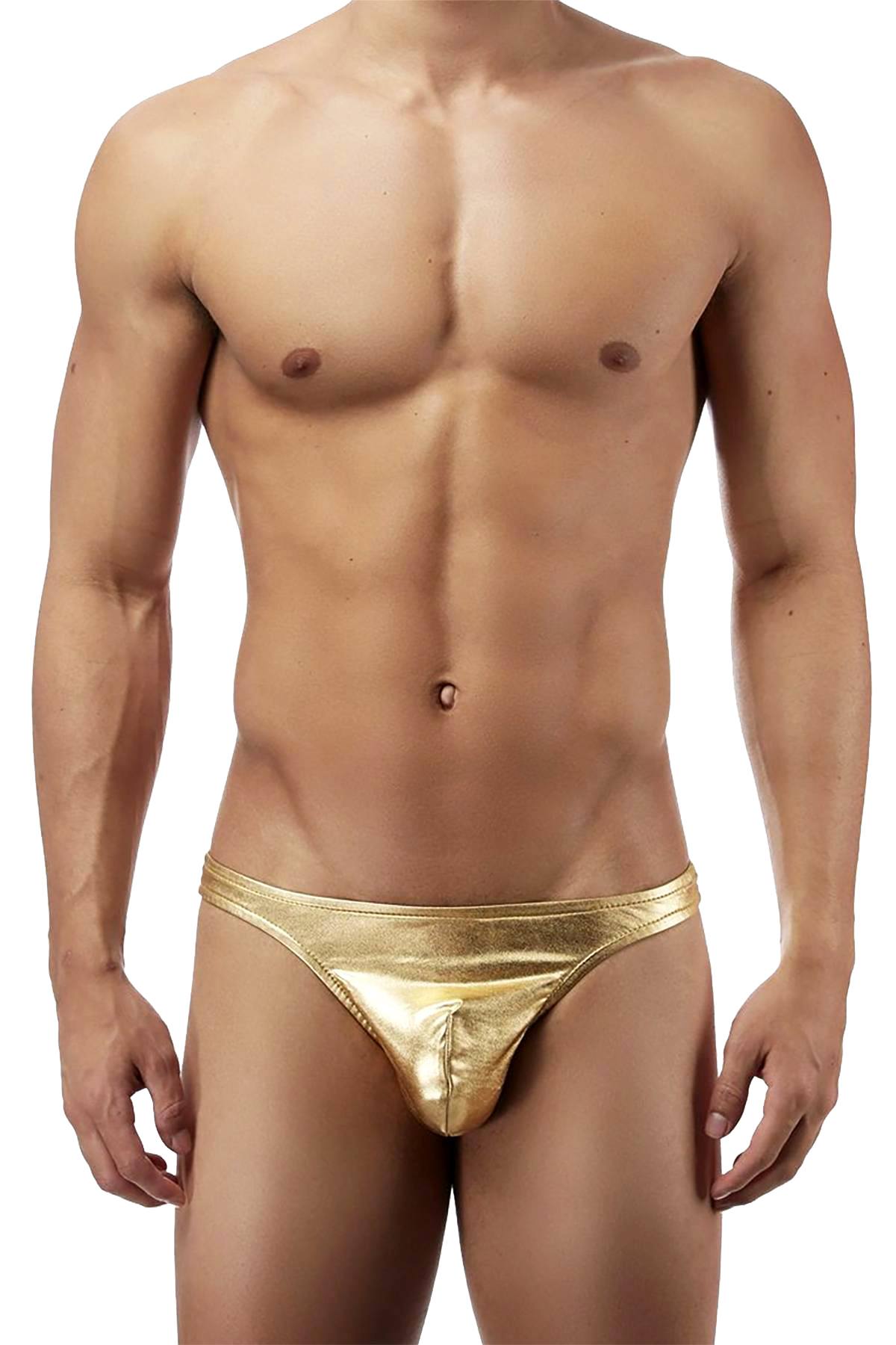 Male Power Gold Heavy-Metal Bong Thong