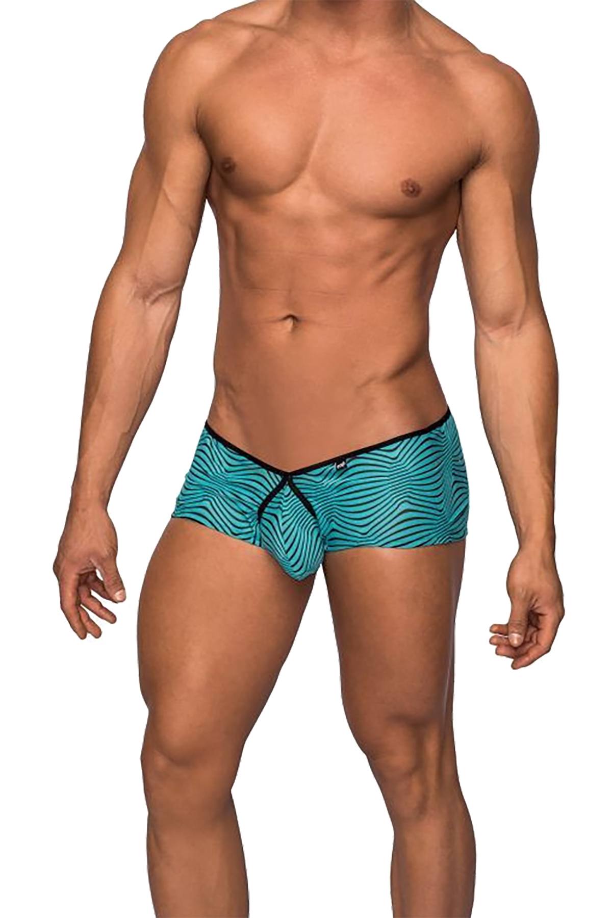 Male Power Green Tranquil Abyss Micro Mini-Short Brief