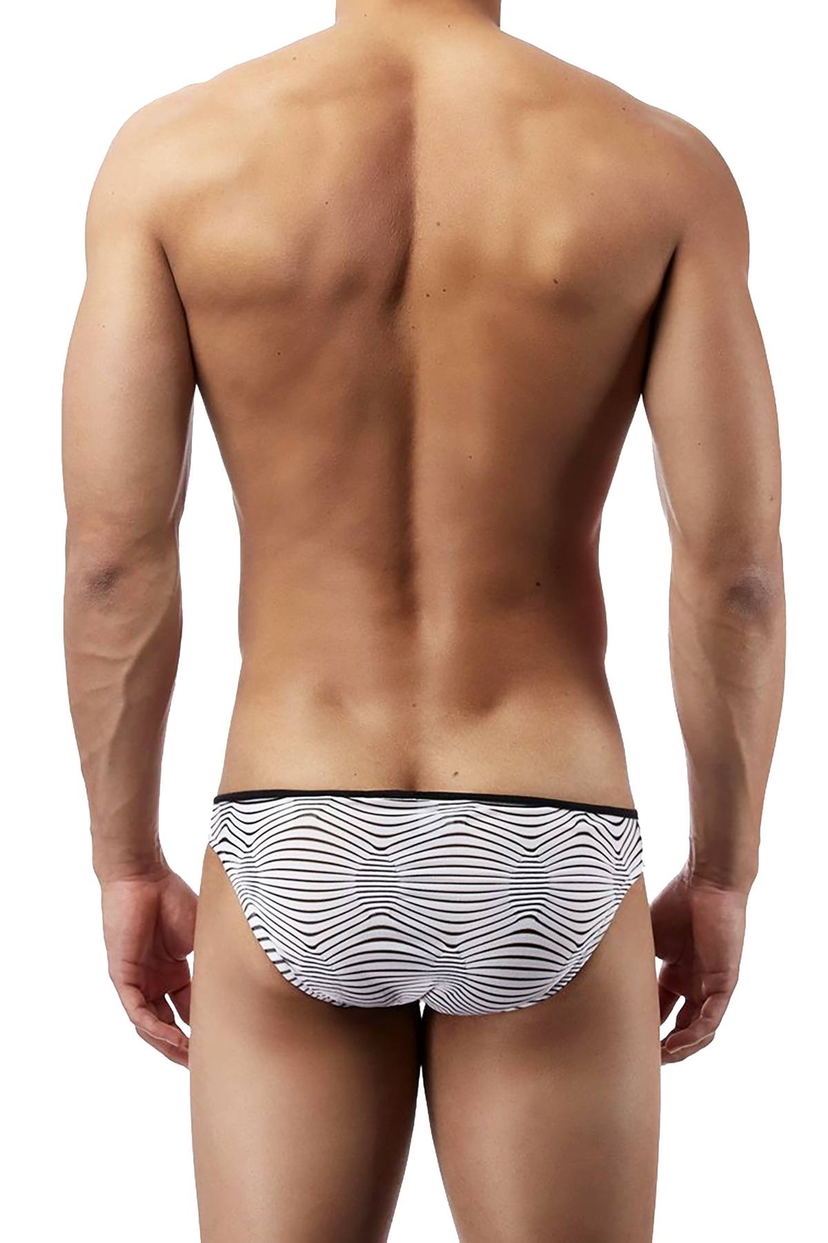 Male Power White Tranquil Abyss Mini Bikini Brief