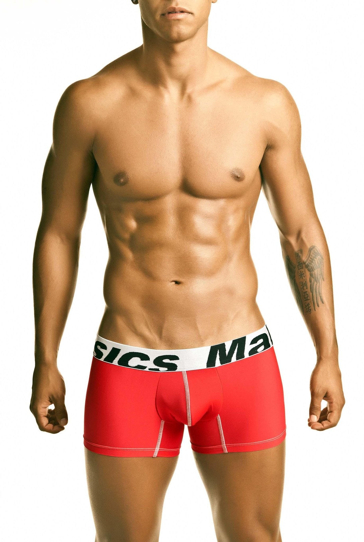 Male basics Red Microfiber Short Boxer
