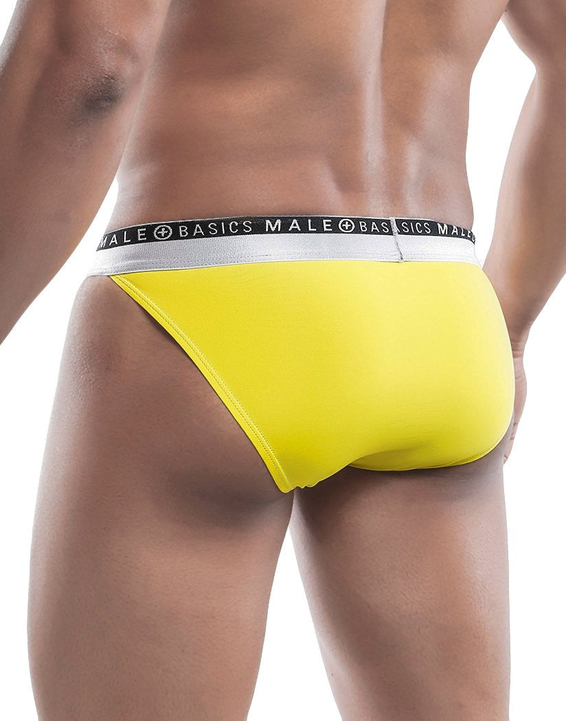 Male basics Yellow Ergonomic Pouch Bikini