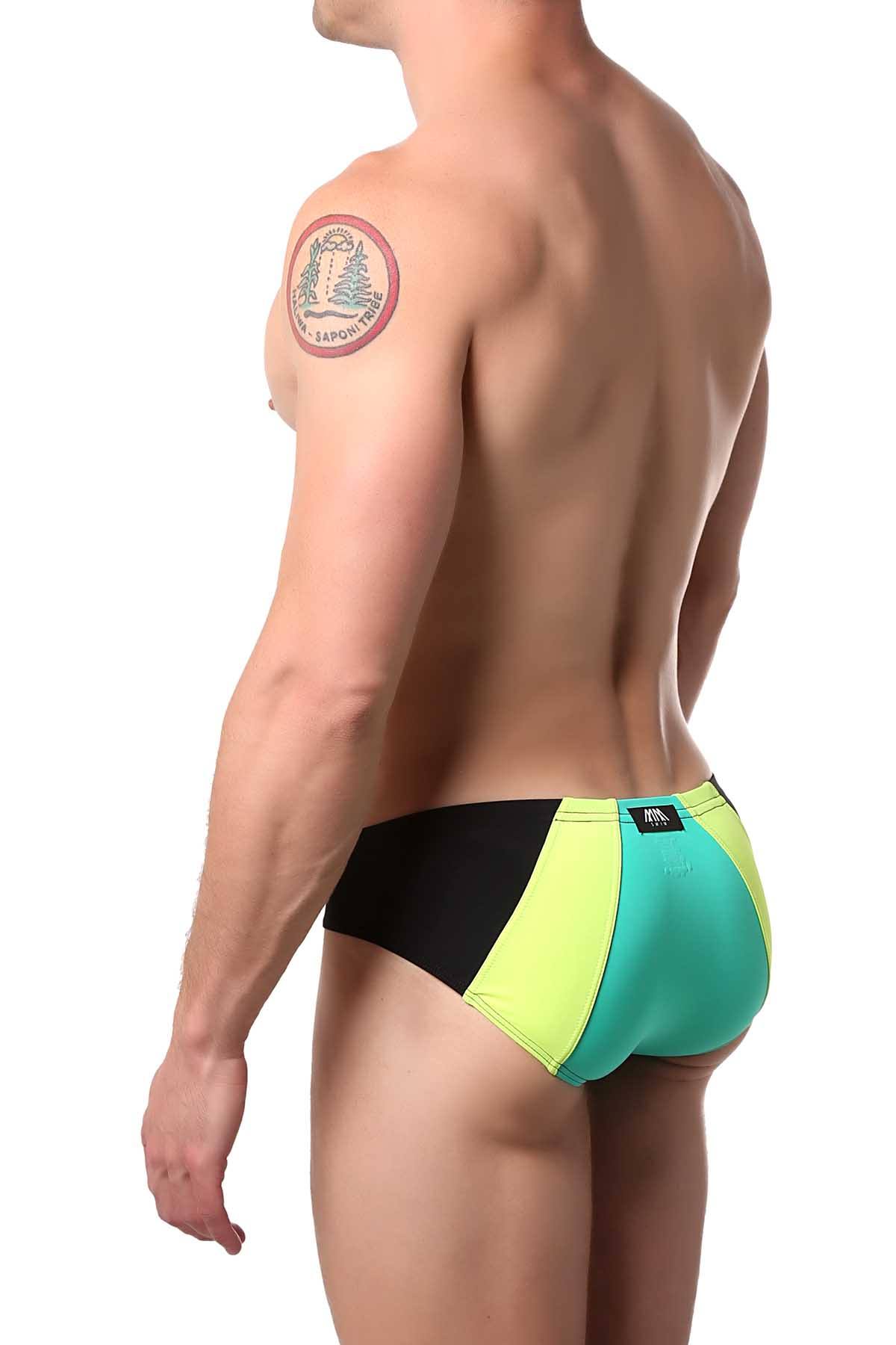 Marco Marco Green Panel Swim Brief