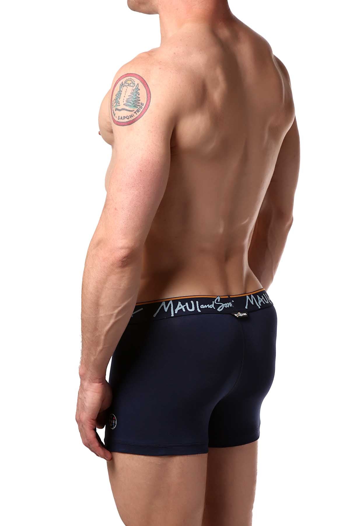 Maui and Sons Blue/Surfboards Cotton-Stretch Trunk 2-Pack