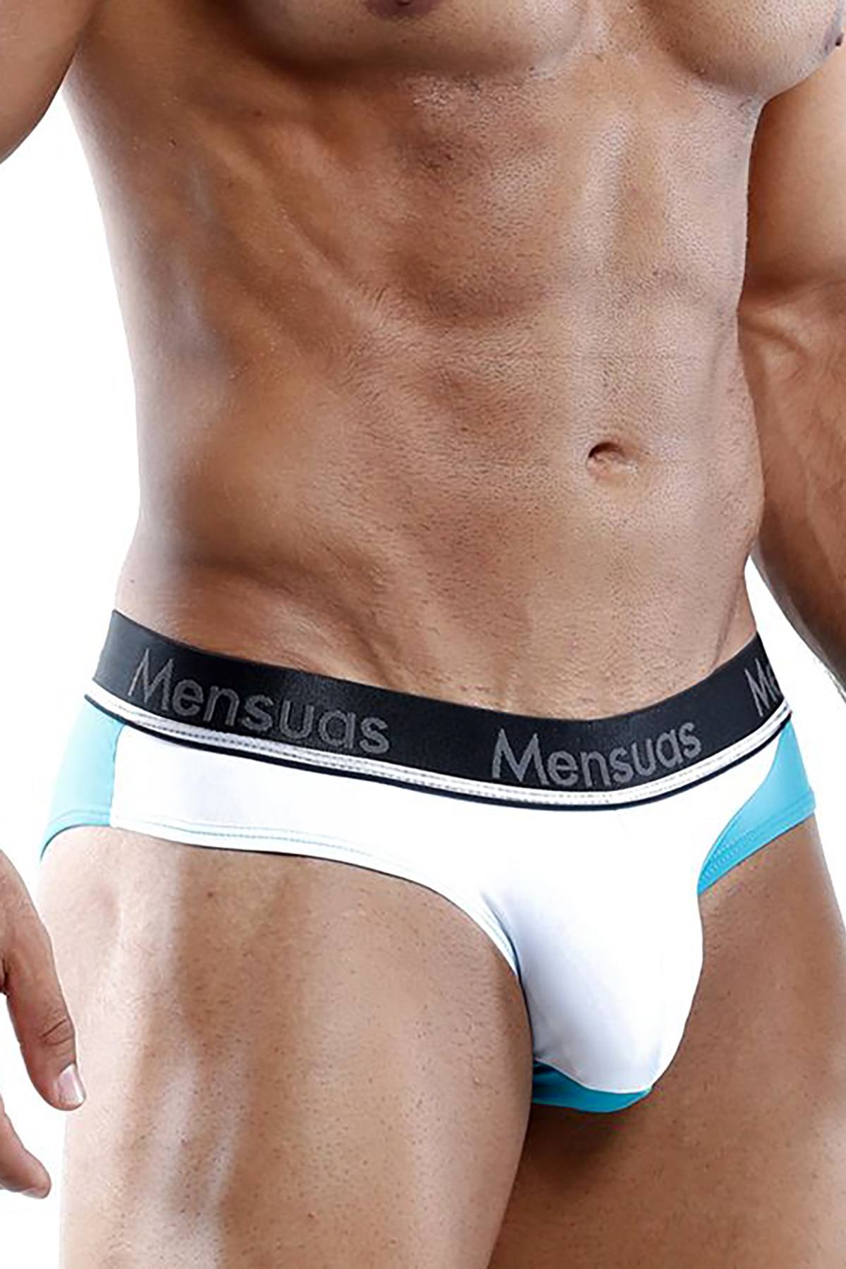 Mensuas Jade/White Dynamism Bikini Brief