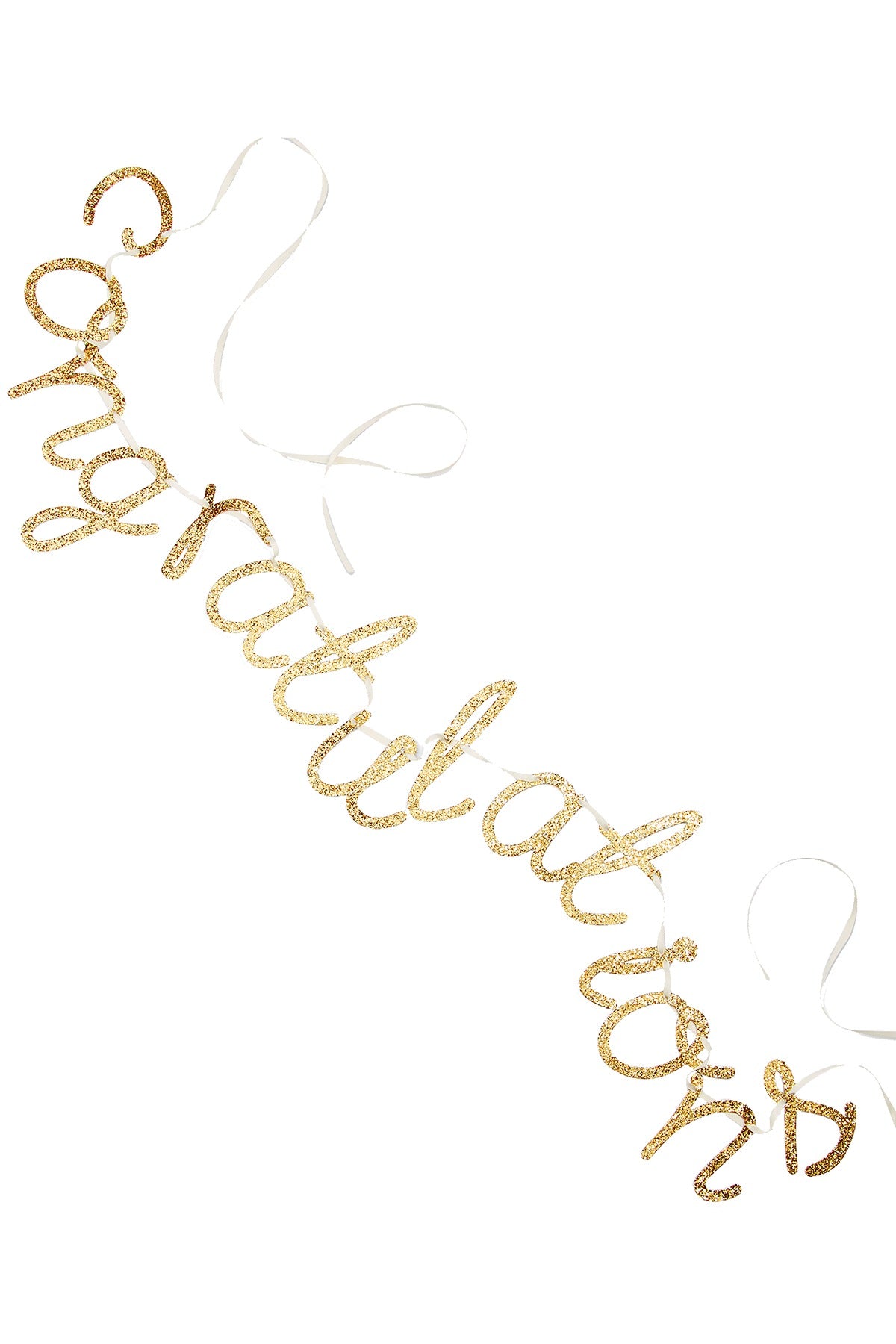 Meri Meri Gold Glitter Congratulations Garland