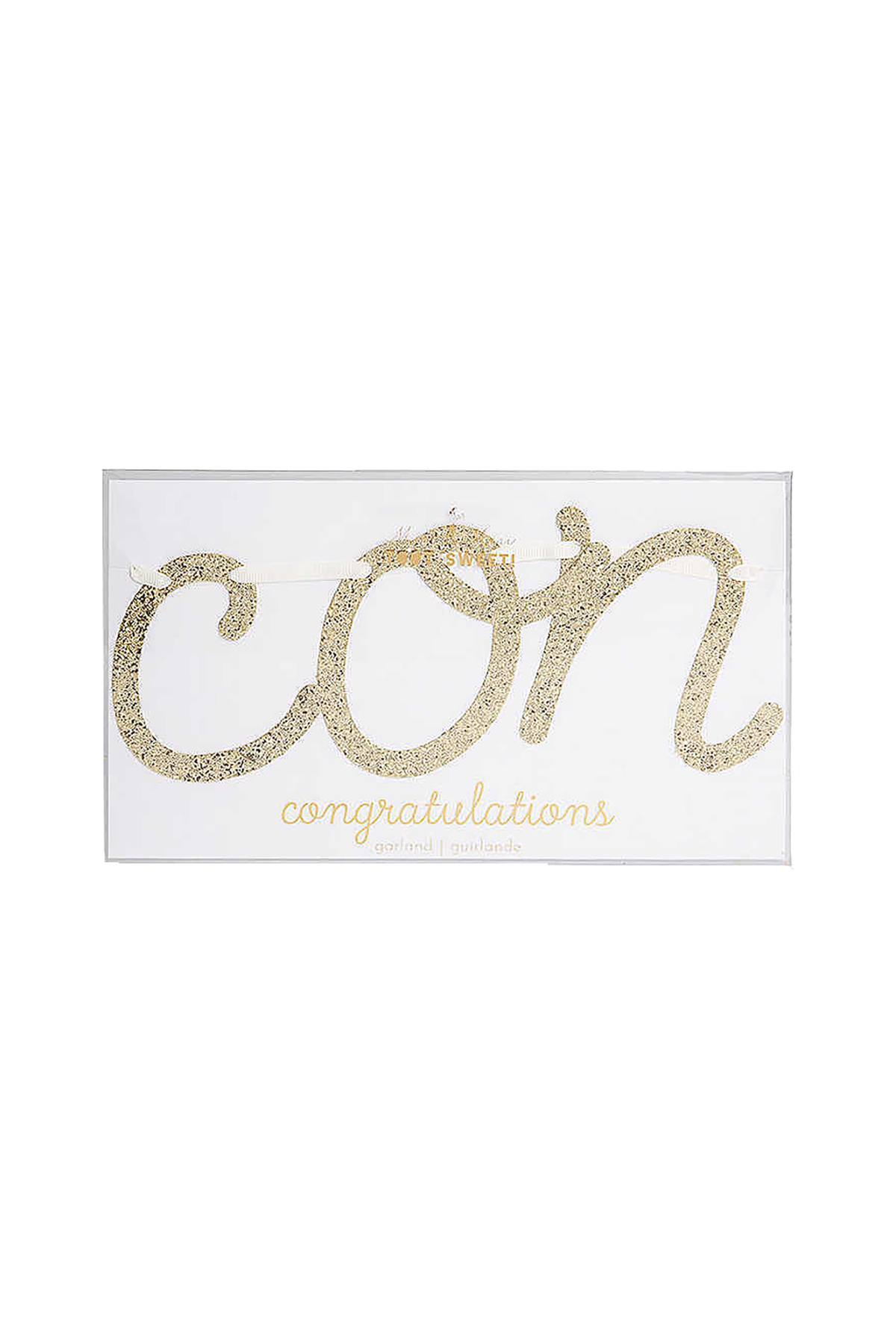 Meri Meri Gold Glitter Congratulations Garland