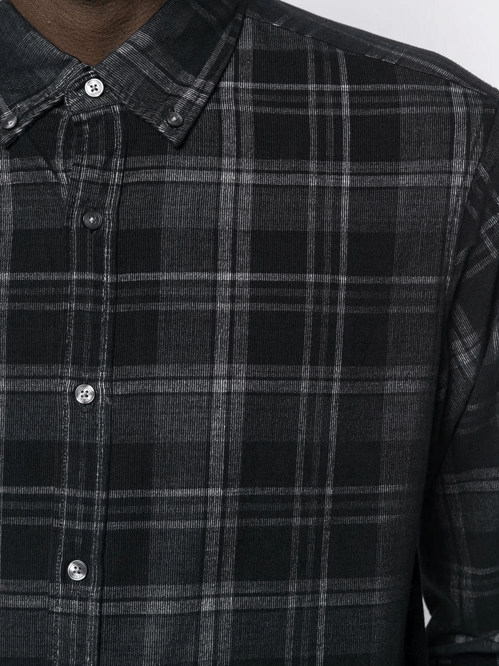 Michael Kors BLACK Long Sleeved Slim Fit Button-Down Shirt