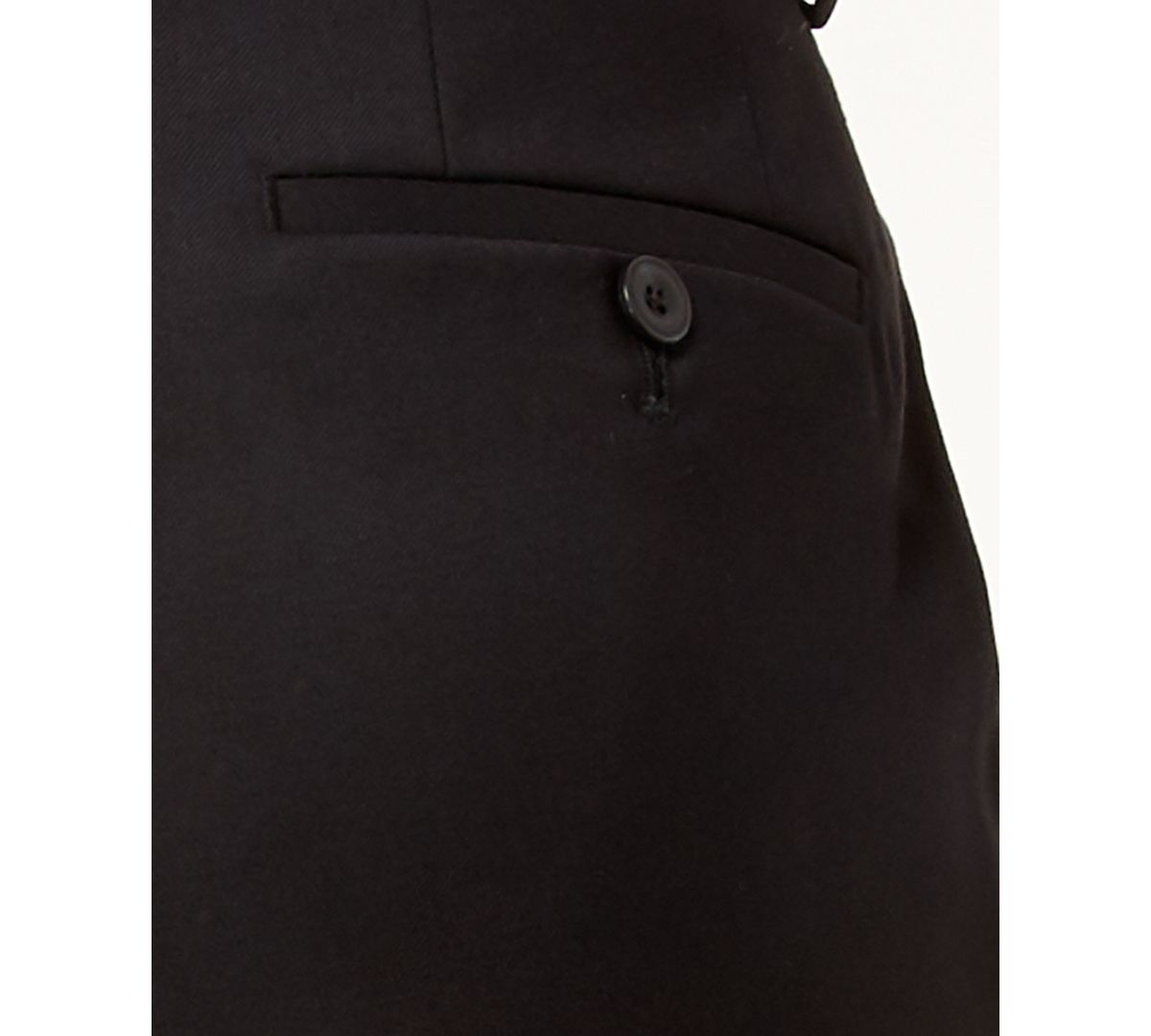 Michael Kors Classic-fit Airsoft Stretch Solid Suit Pants Black