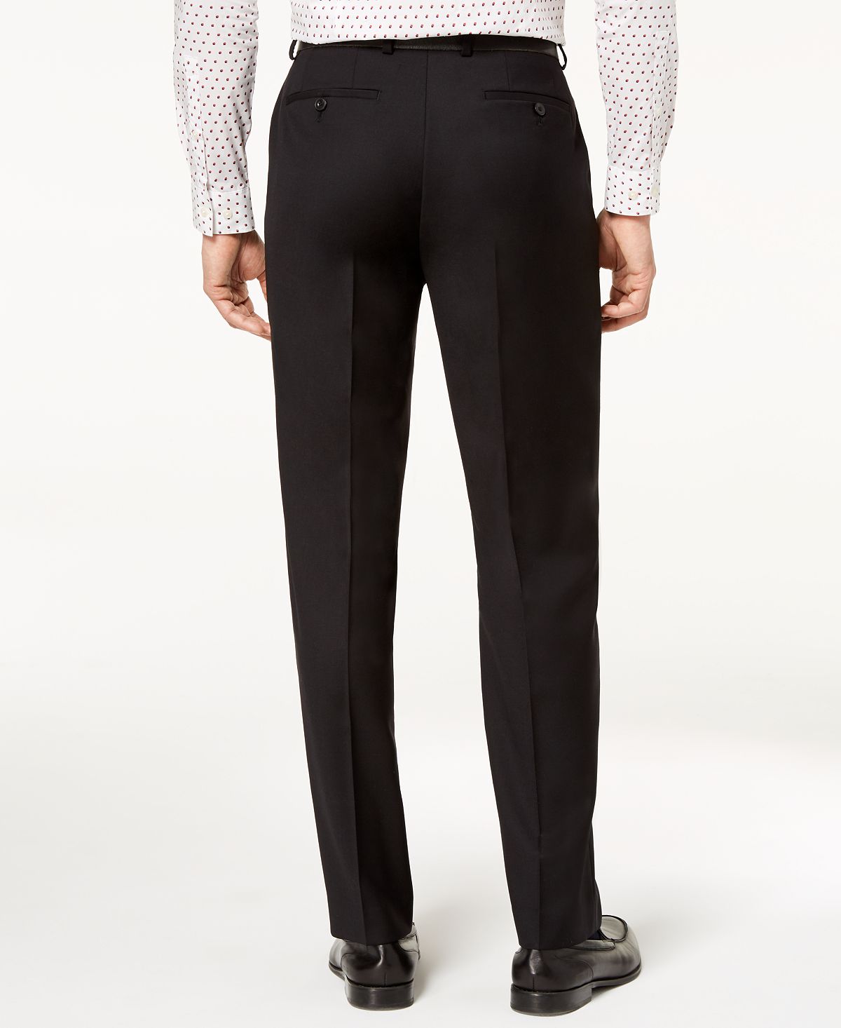Michael Kors Classic-fit Airsoft Stretch Solid Suit Pants Black