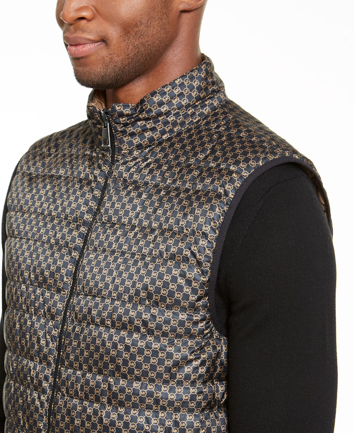 Michael Kors Lightweight Reversible Puffer Vest Husk
